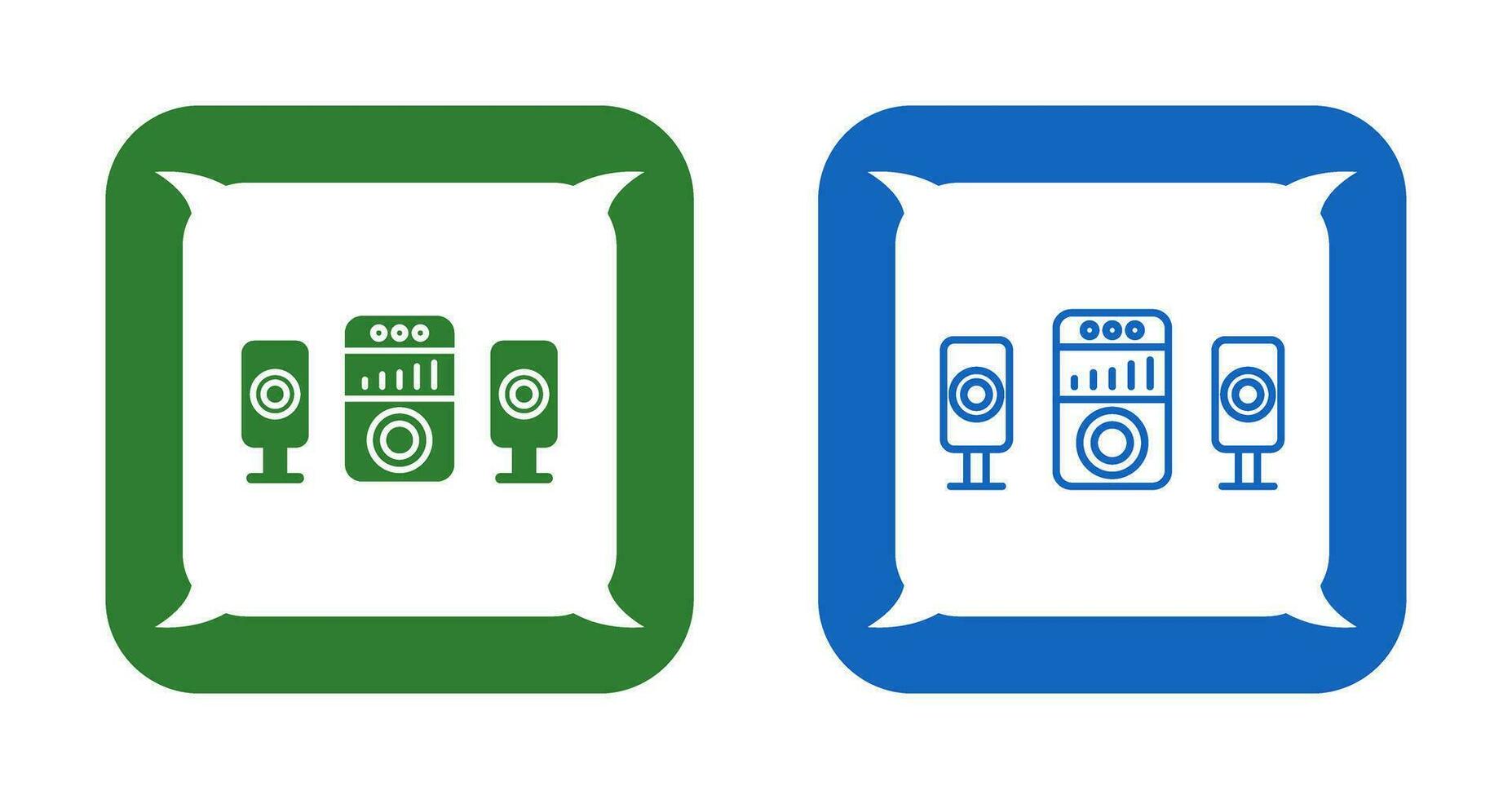 icono de vector de sistema de sonido