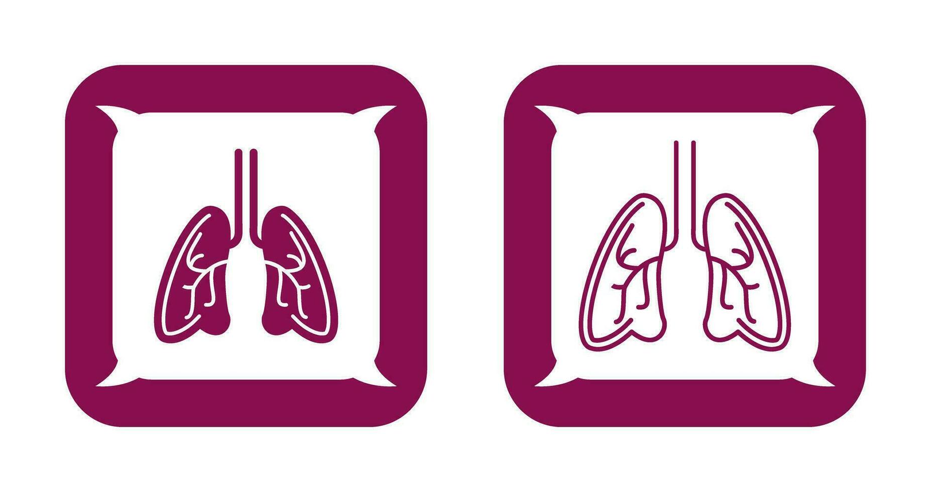 Lungs Vector Icon