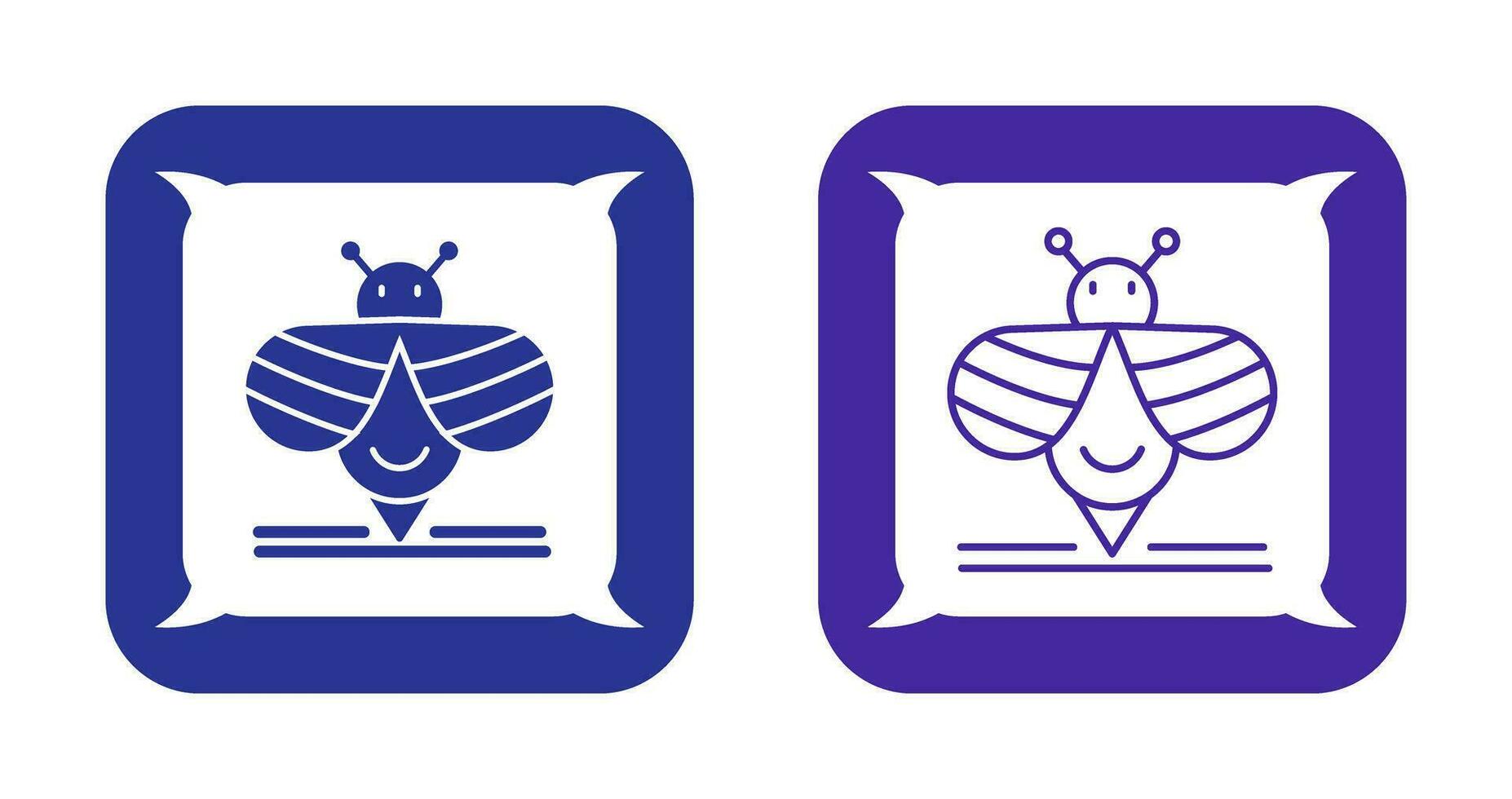 icono de vector de abeja