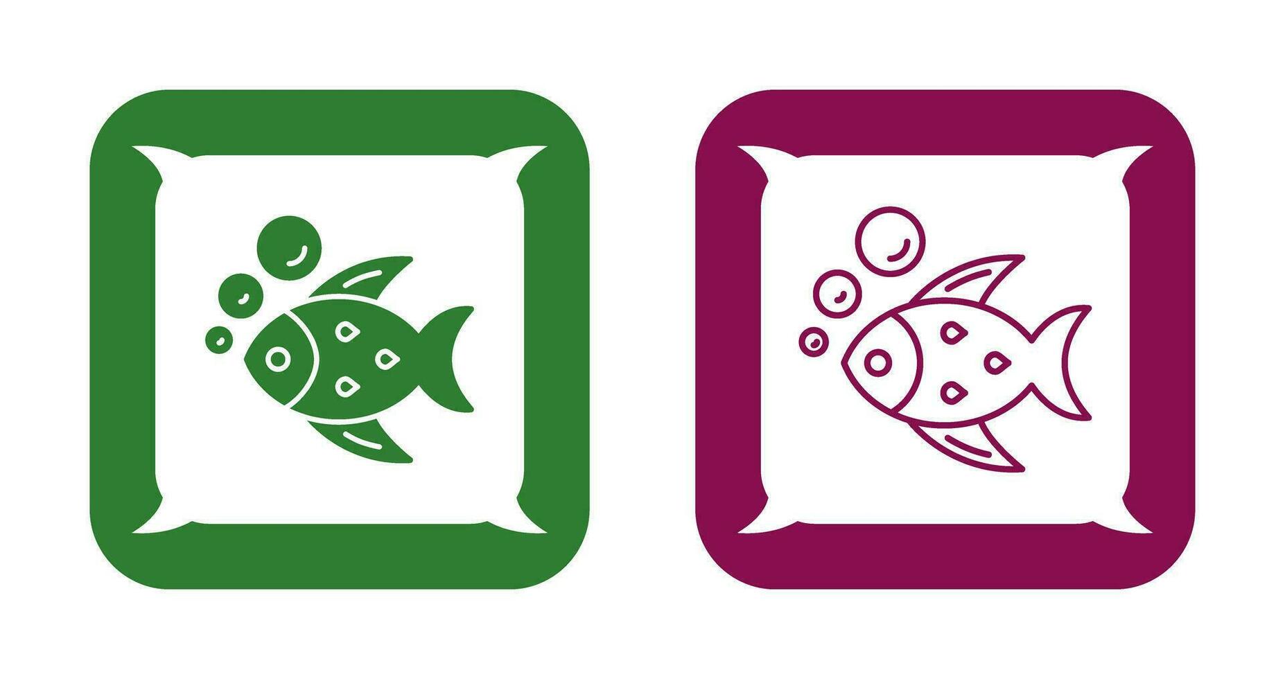 icono de vector de pescado