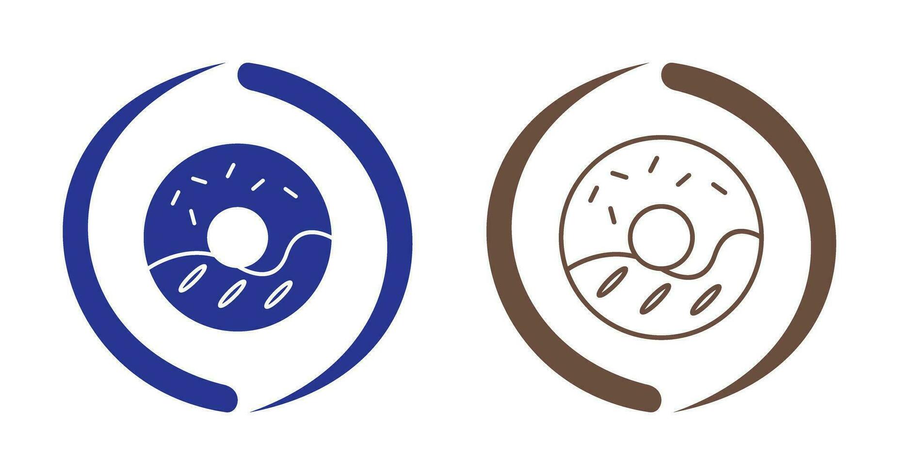 Cream Doughnut Vector Icon