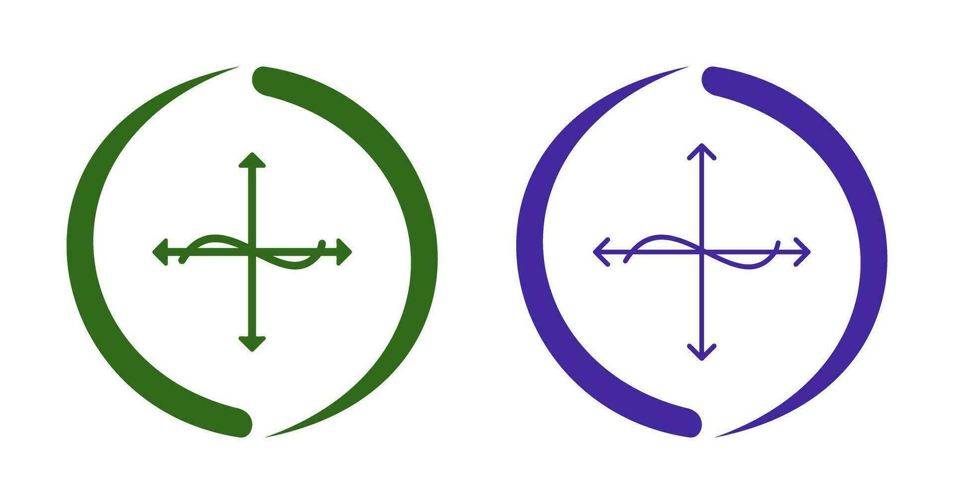 Unique Graph Vector Icon