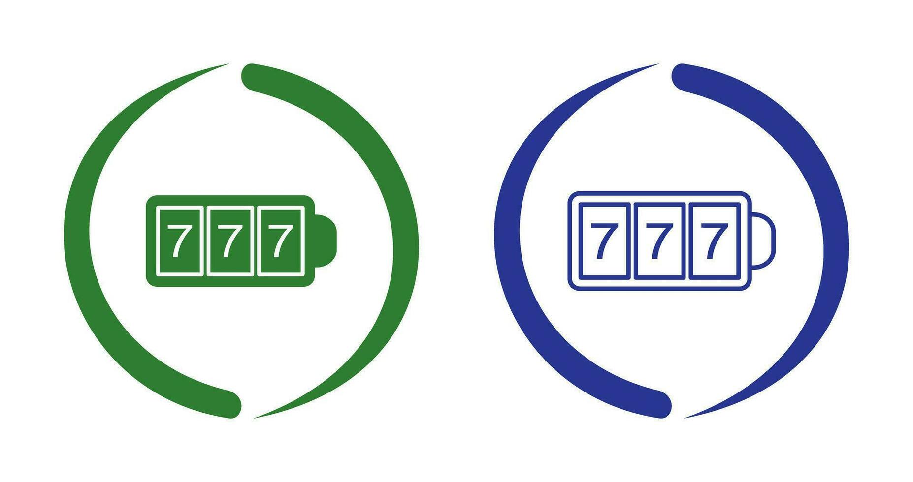 Slot Machine with Sevens Vector Icon