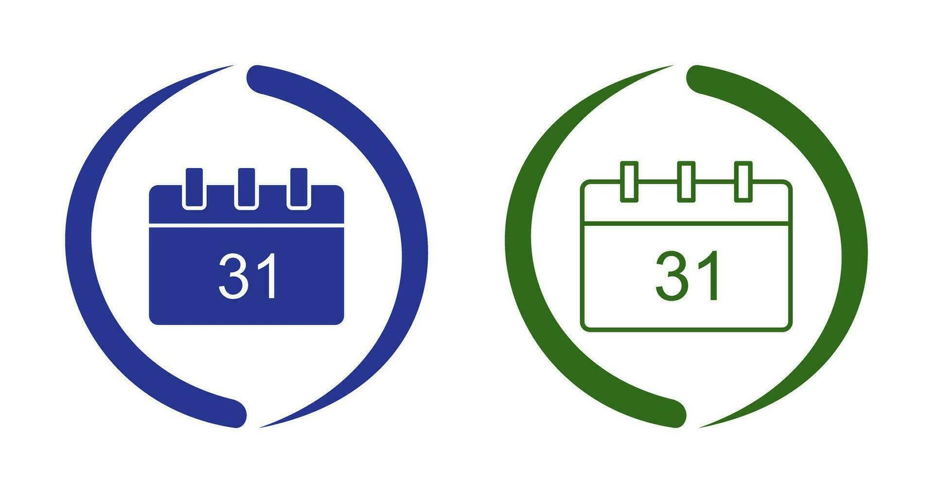 Unique Calendar Vector Icon