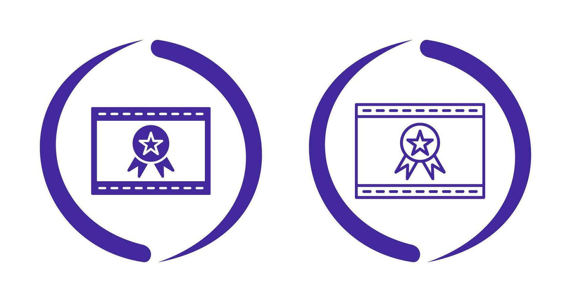 Unique Web Award Vector Icon