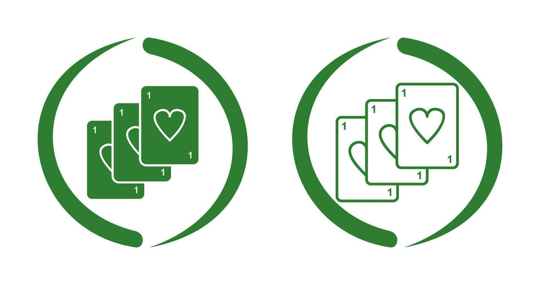 Unique Deck of Cards Vector Icon