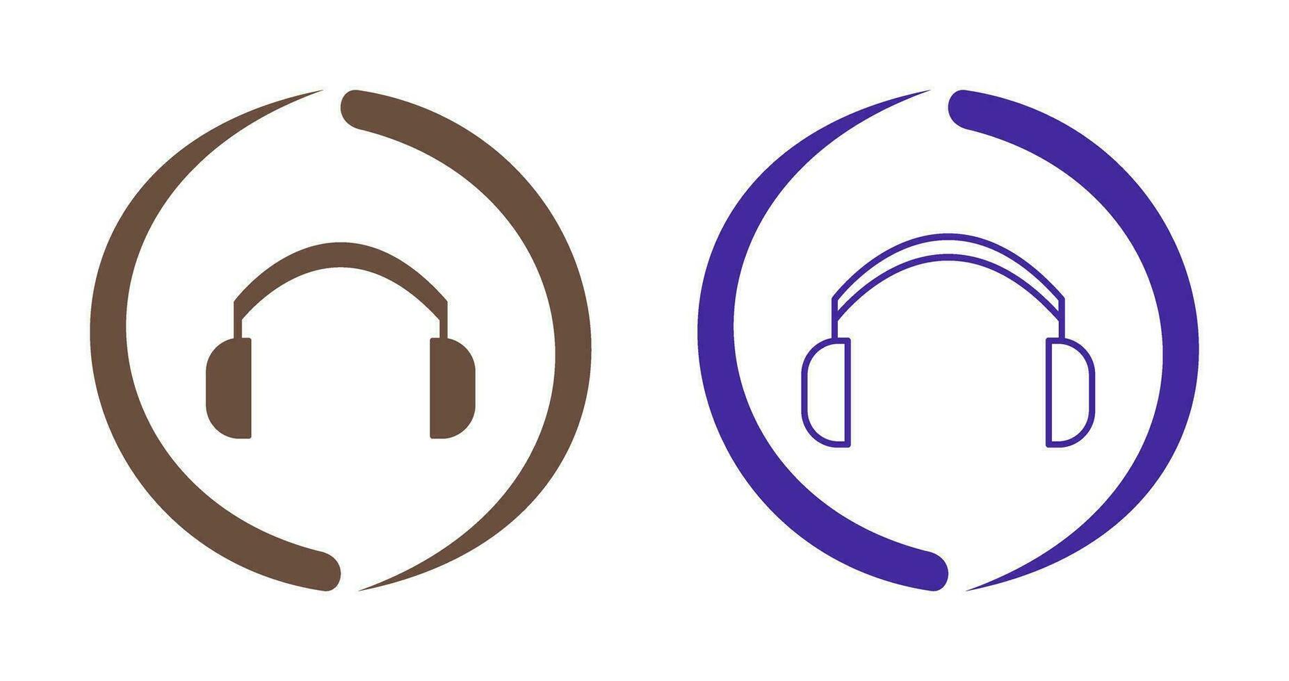 icono de vector de auriculares