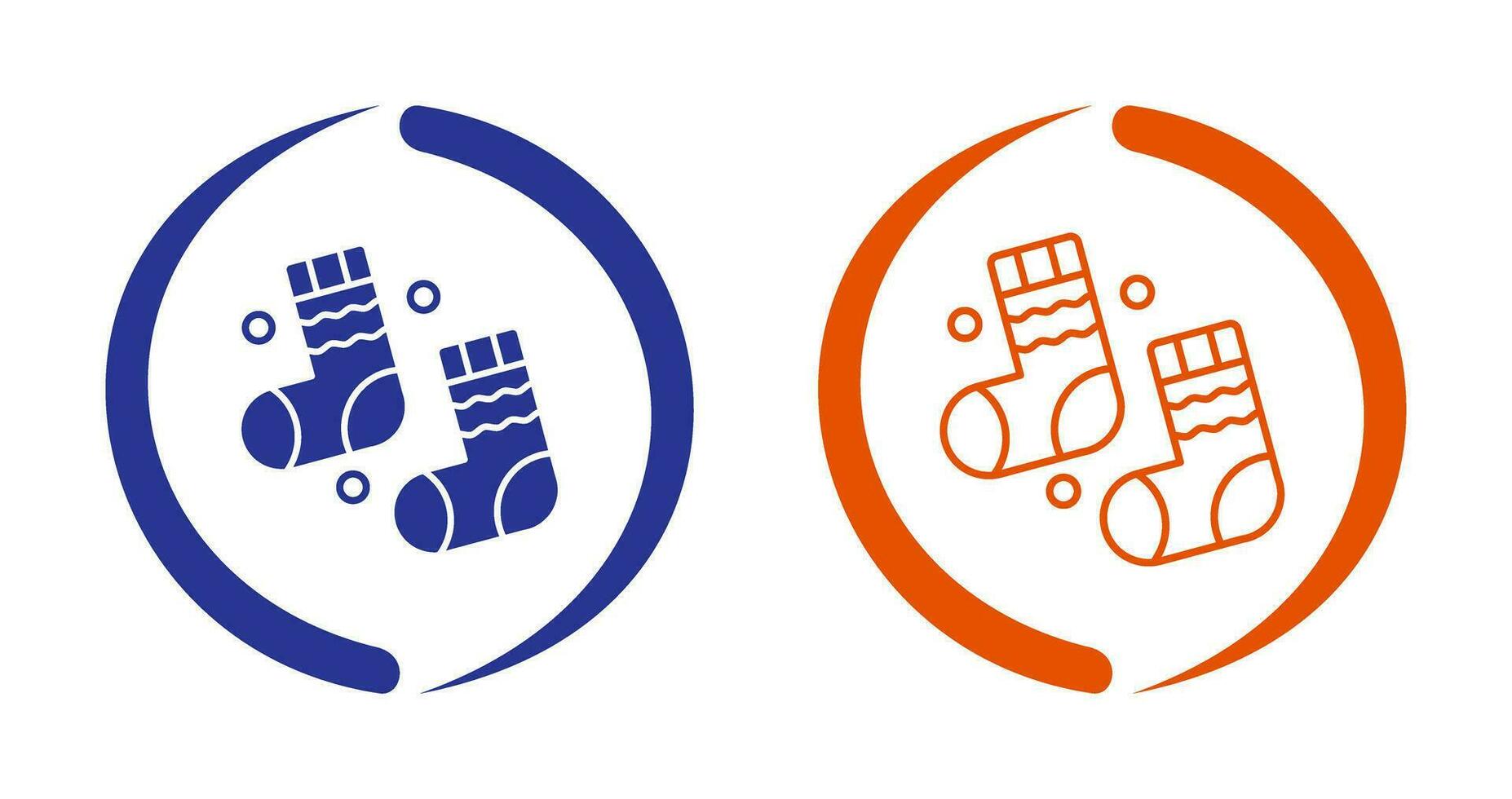 Winter Socks Vector Icon