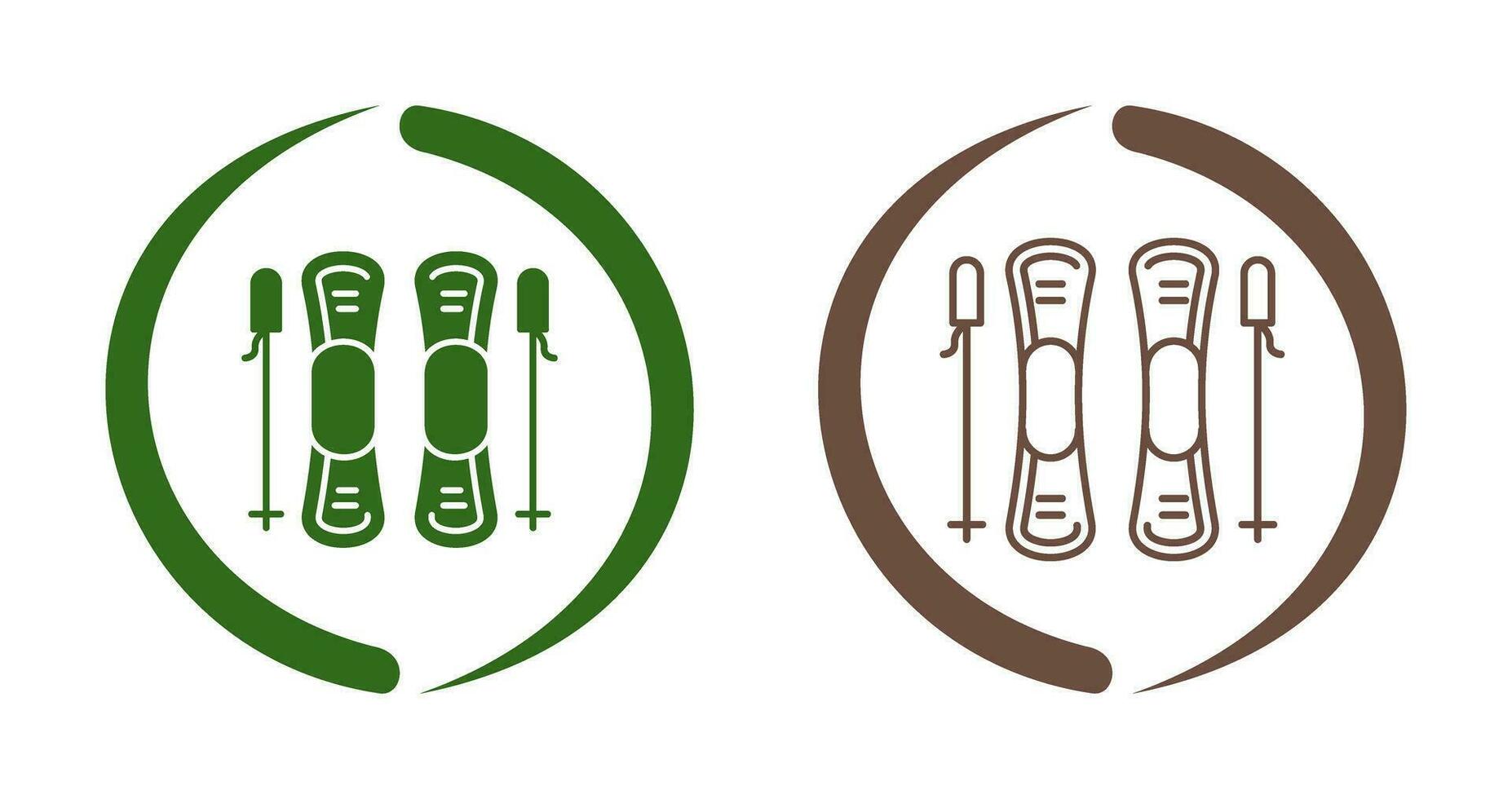 Ski Vector Icon