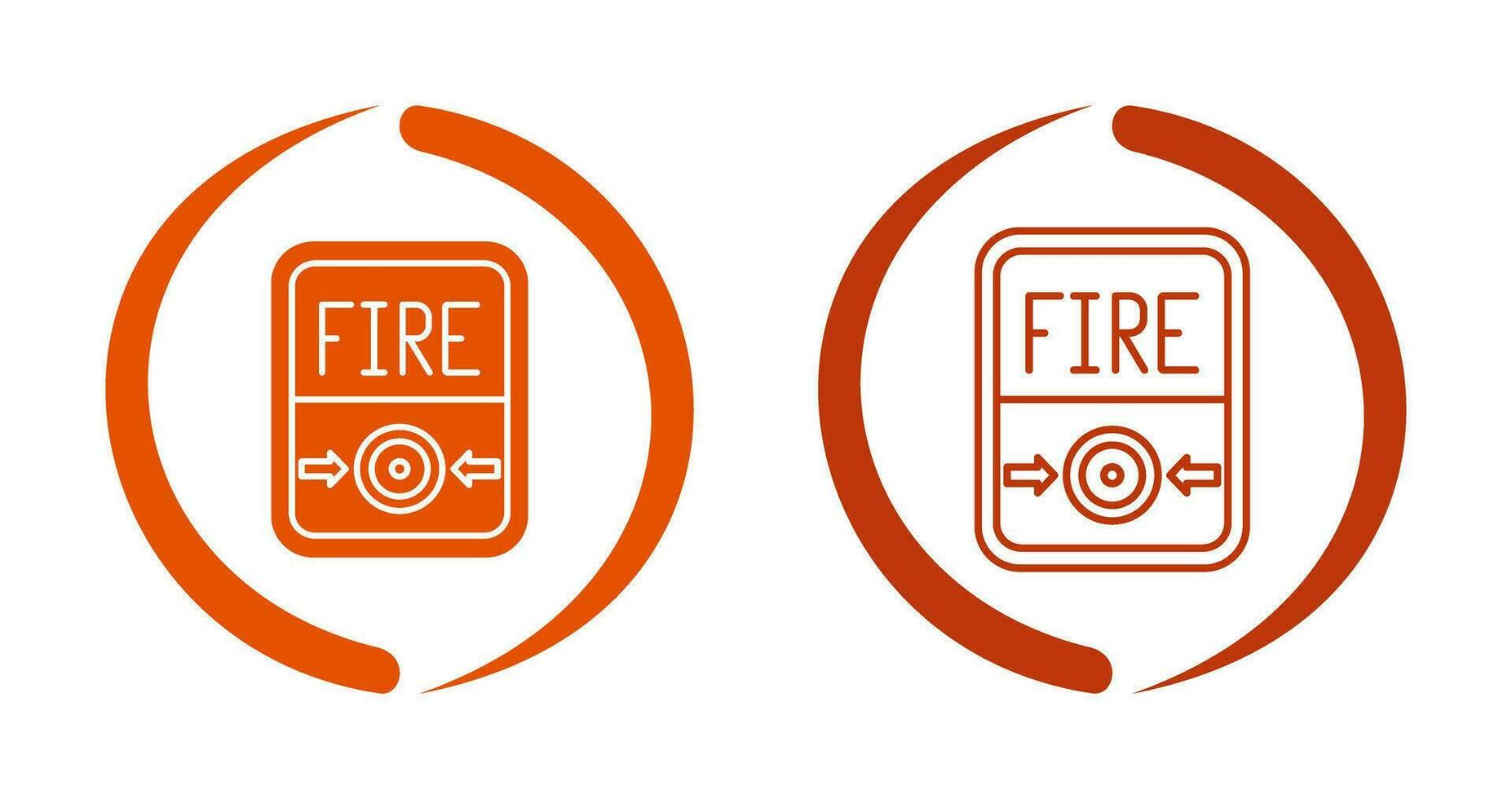 Fire Button Vector Icon