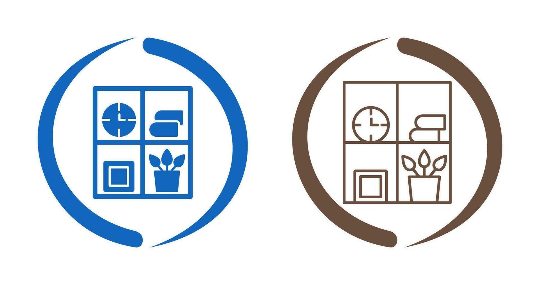 Bookshelf Vector Icon