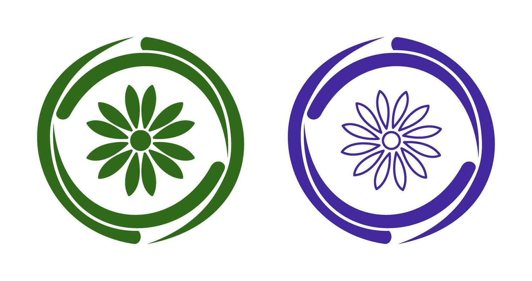 Unique Flower Vector Icon