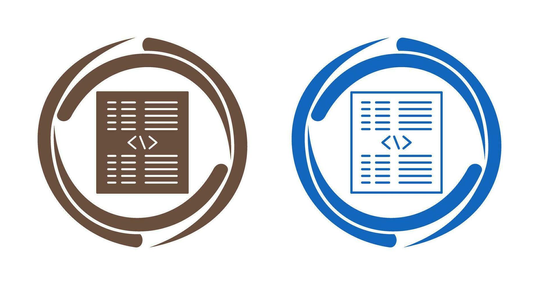 Piece of Code Vector Icon