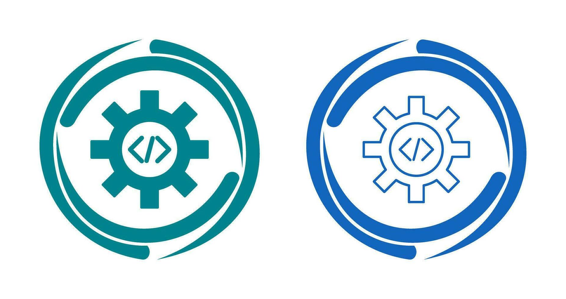 Unique Code Optimization Vector Icon