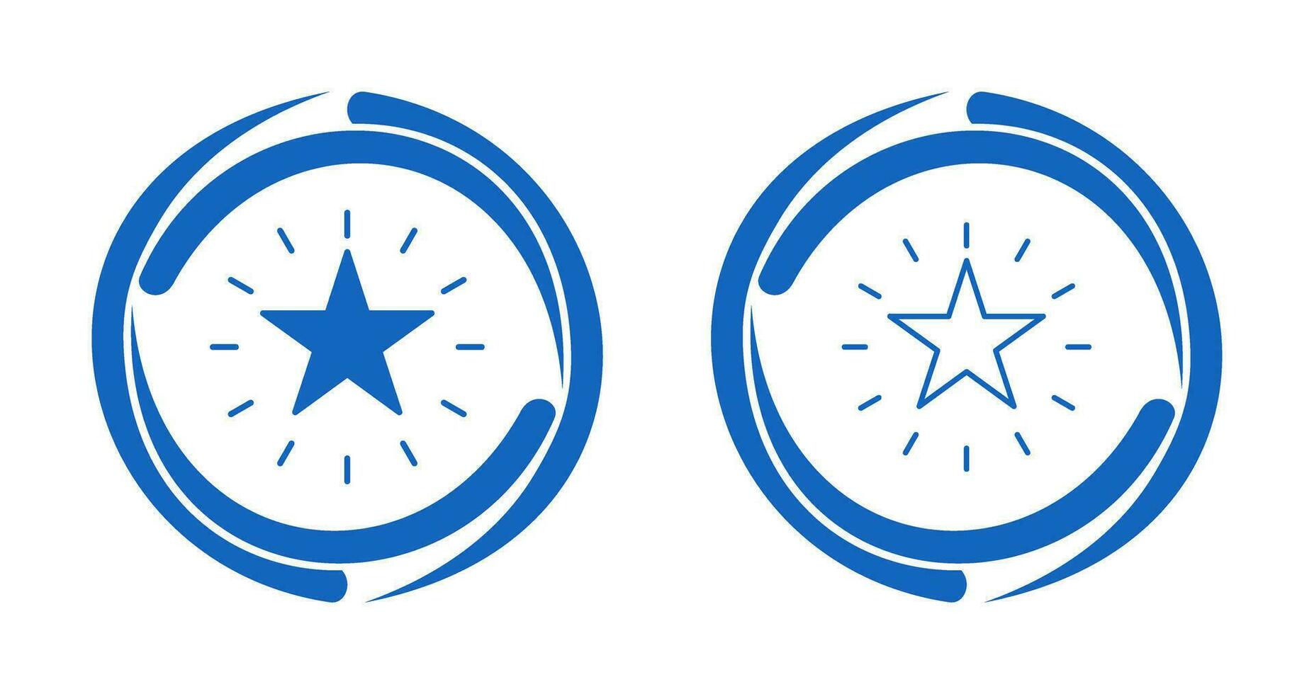 Unique Star Vector Icon