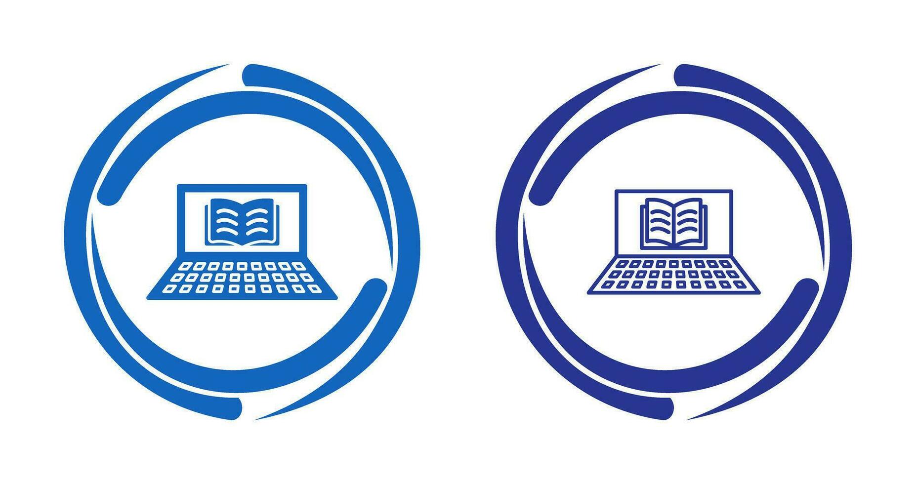 Unique Online Books Vector Icon