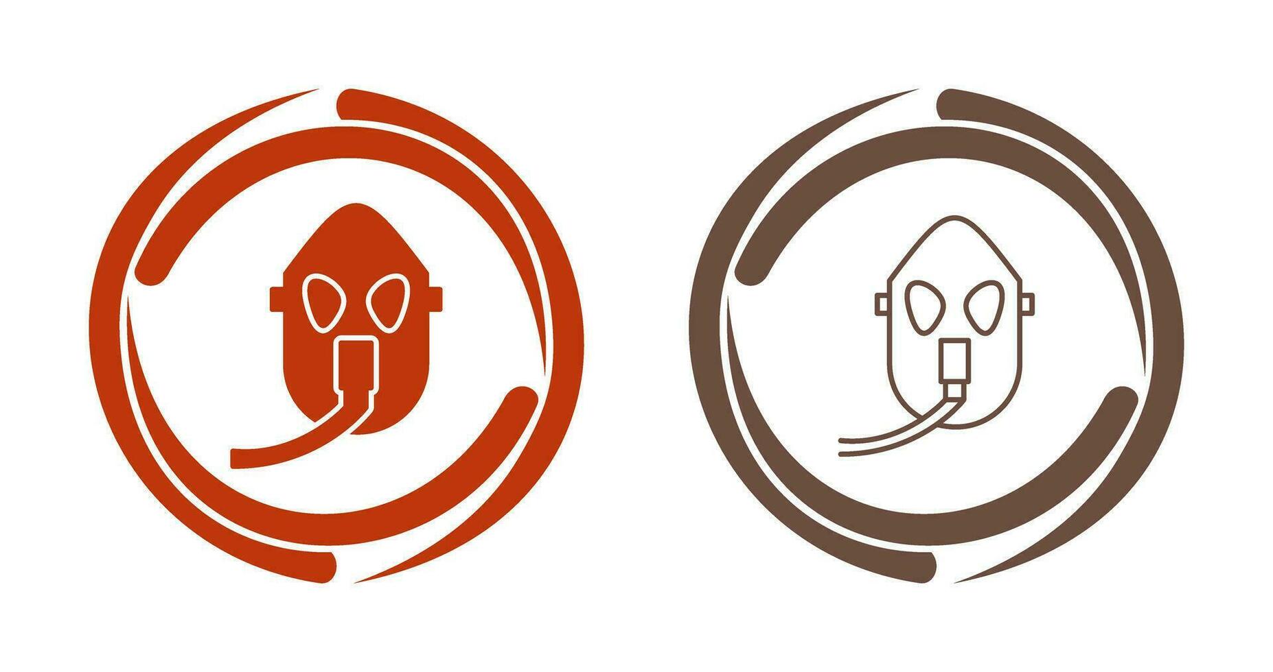 Unique Oxygen Mask Vector Icon