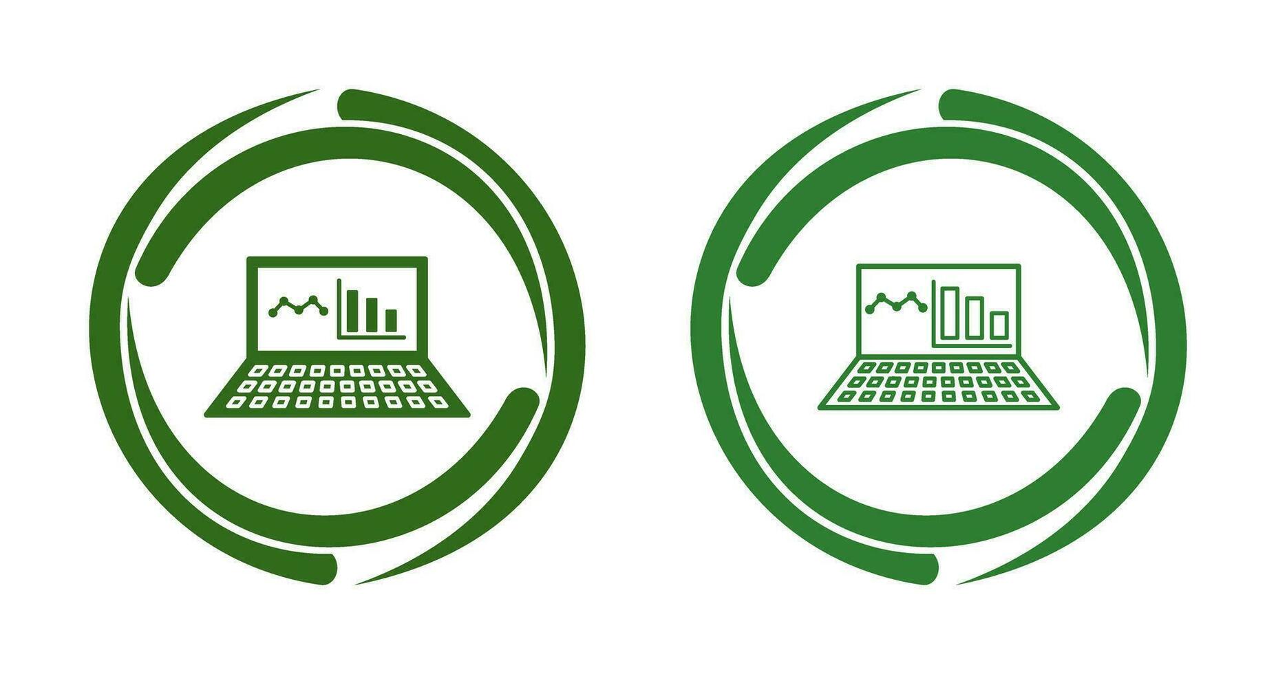 Unique Online Stats Vector Icon