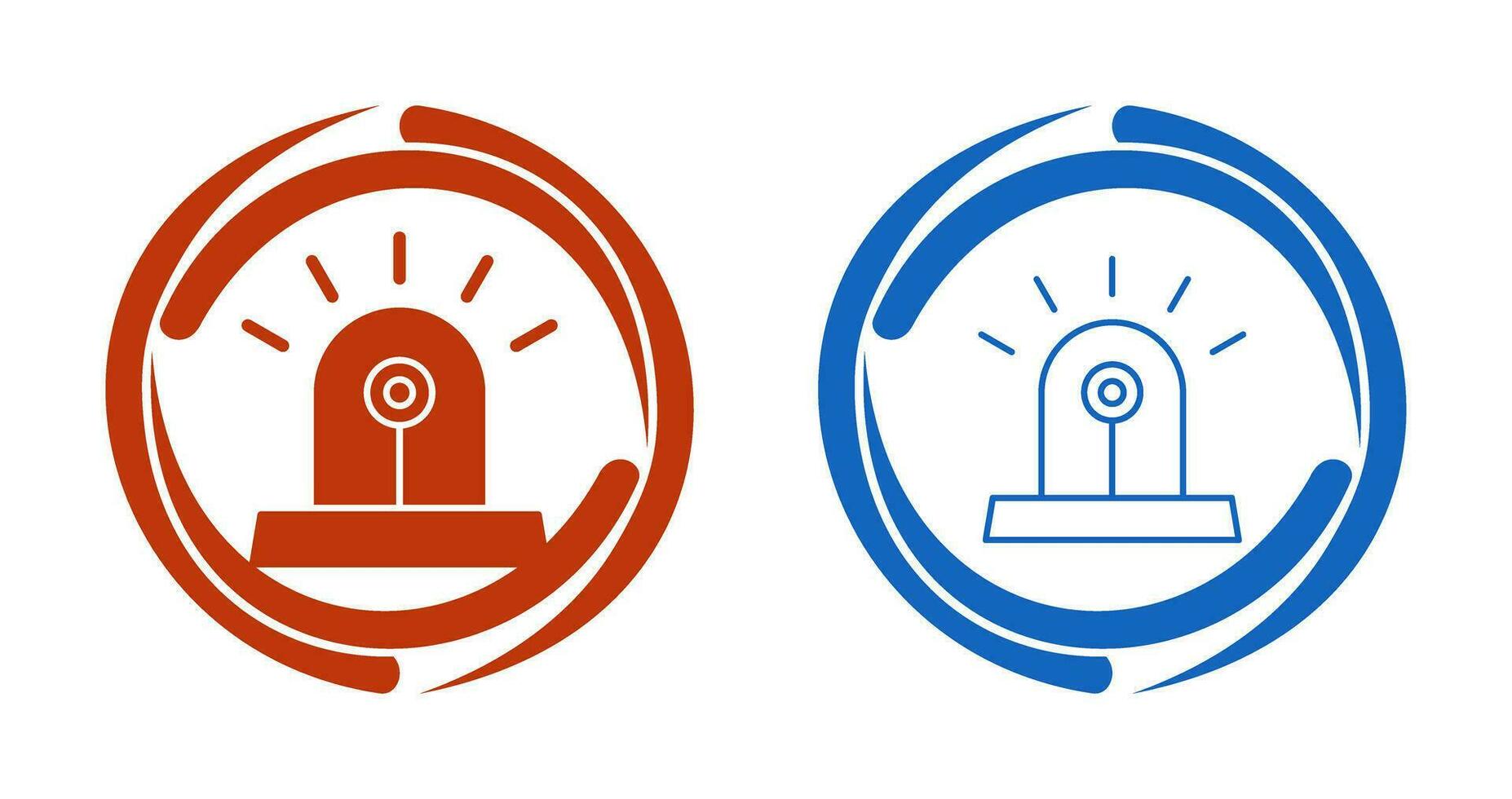 Unique Siren Vector Icon