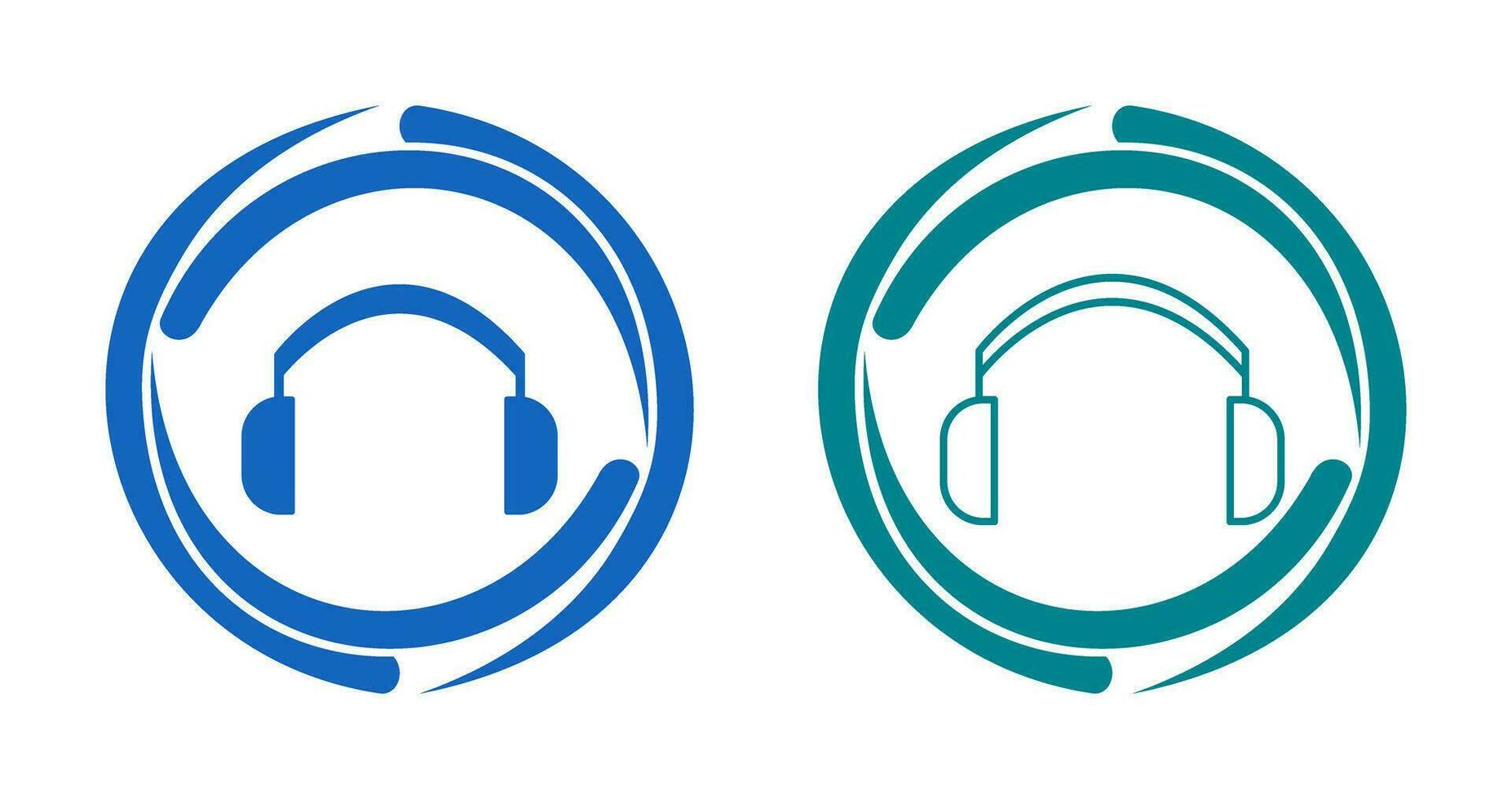 icono de vector de auriculares