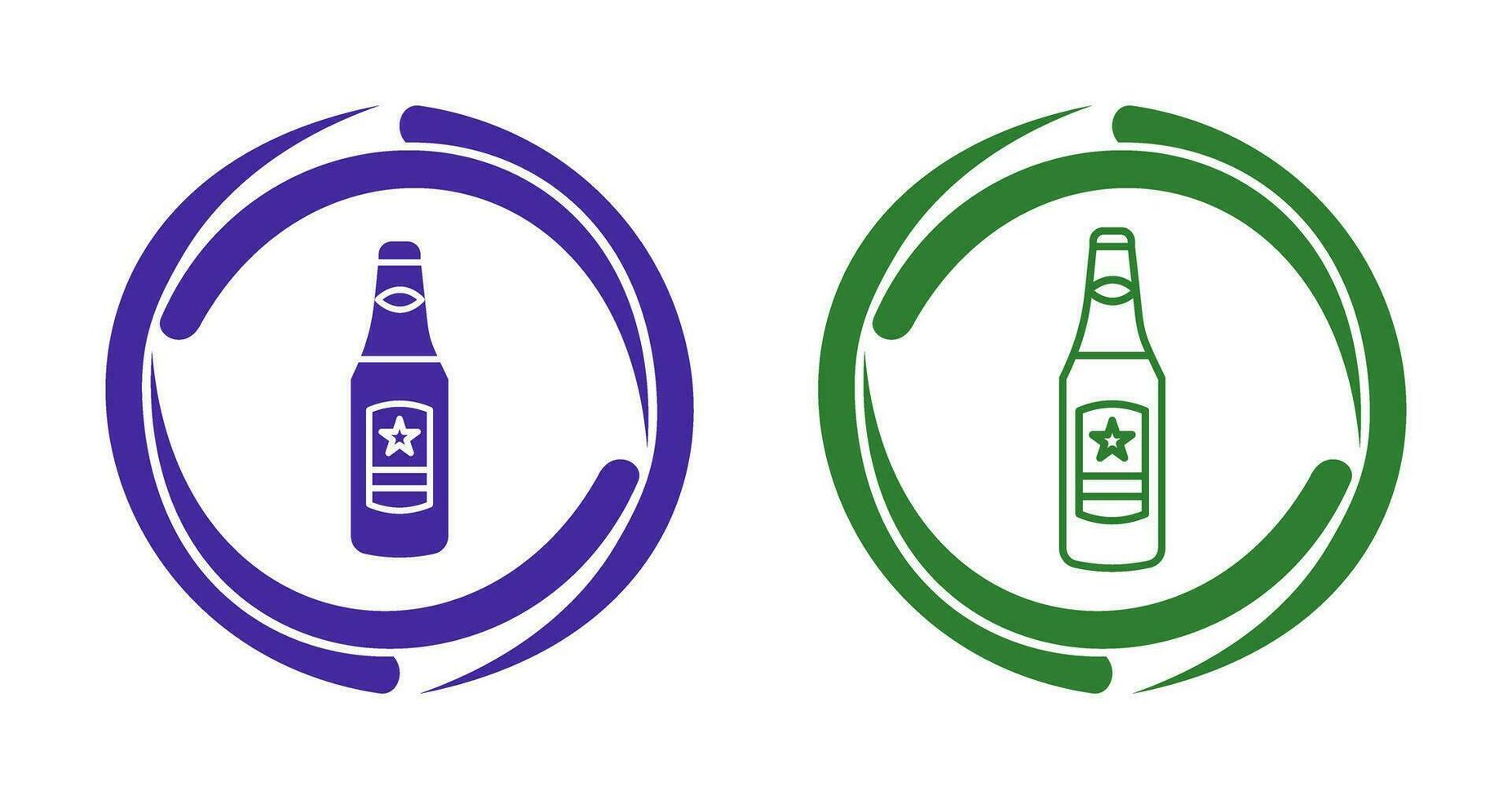 icono de vector de botella de cerveza