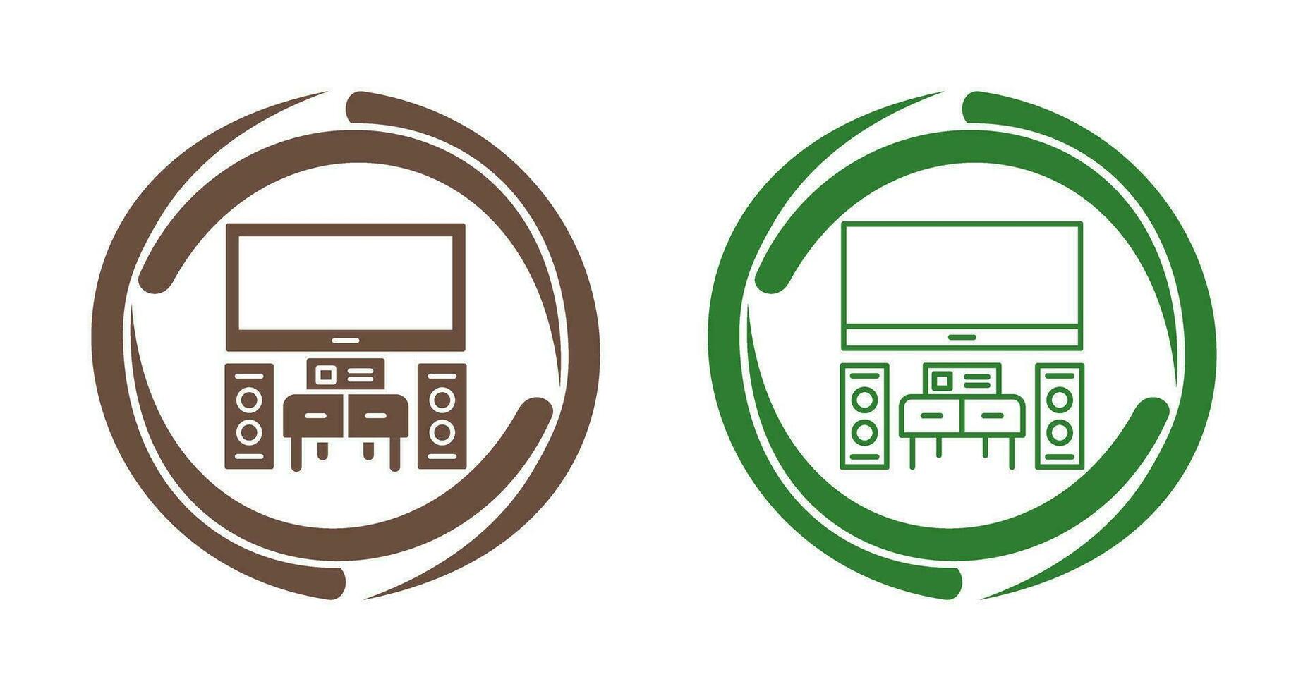 icono de vector de cine en casa