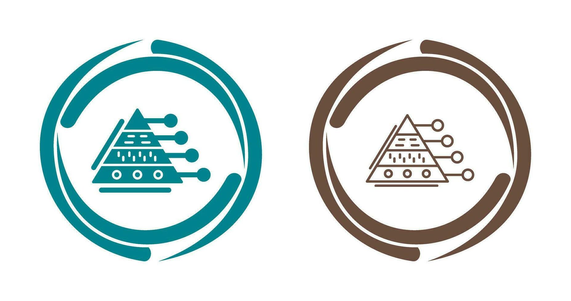 Pyramid Graph Vector Icon