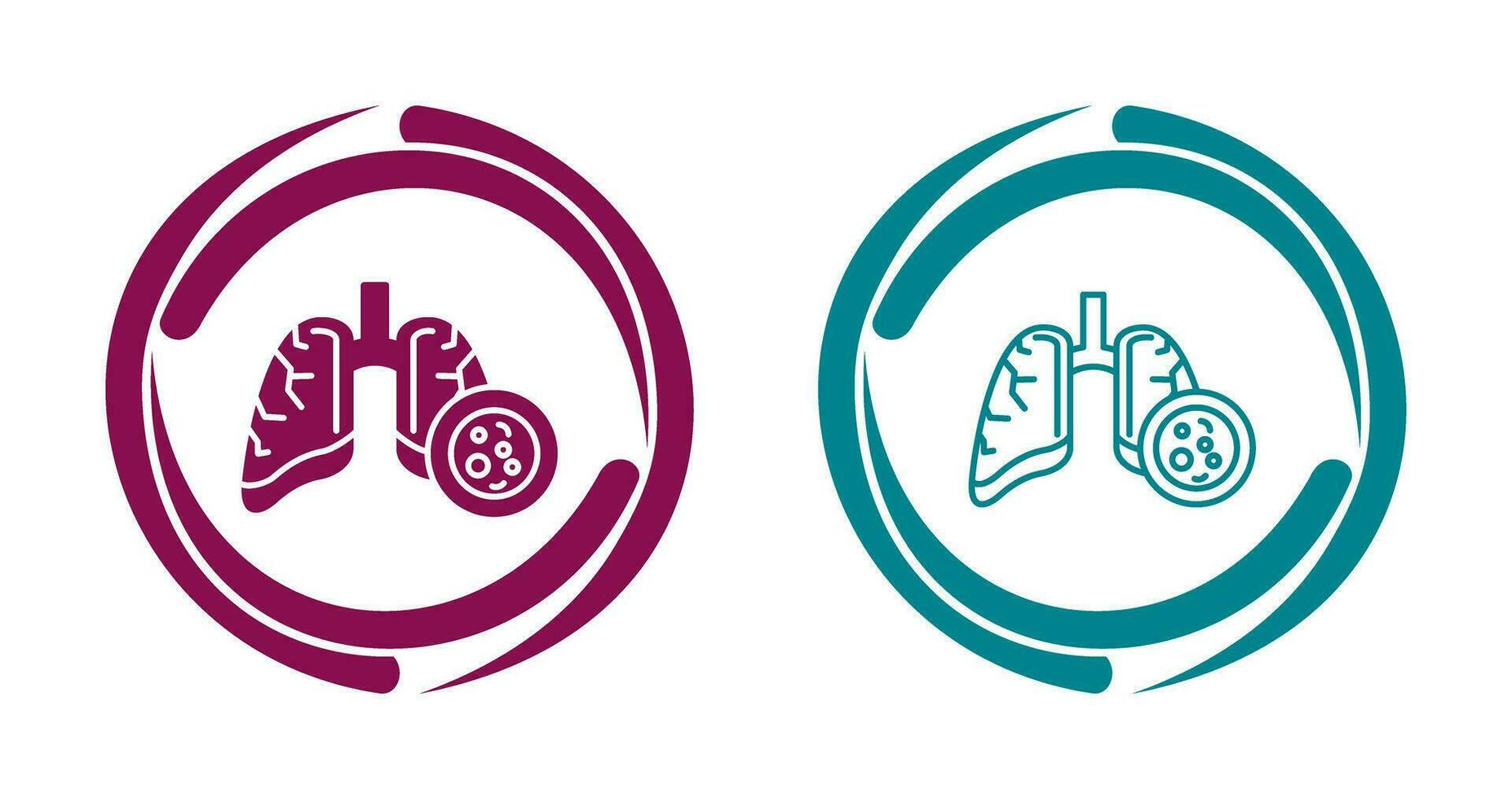 Lung Cancer Vector Icon