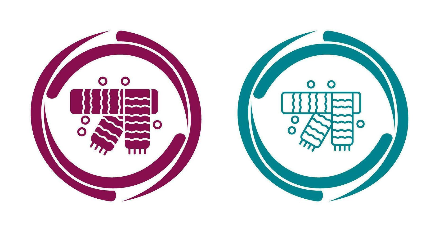 Winter Scarf Vector Icon