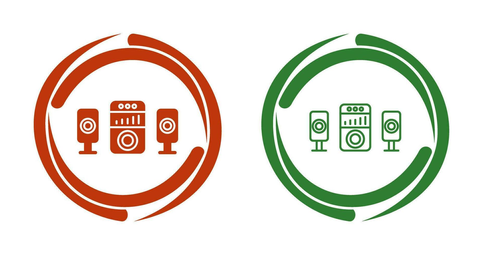 icono de vector de sistema de sonido