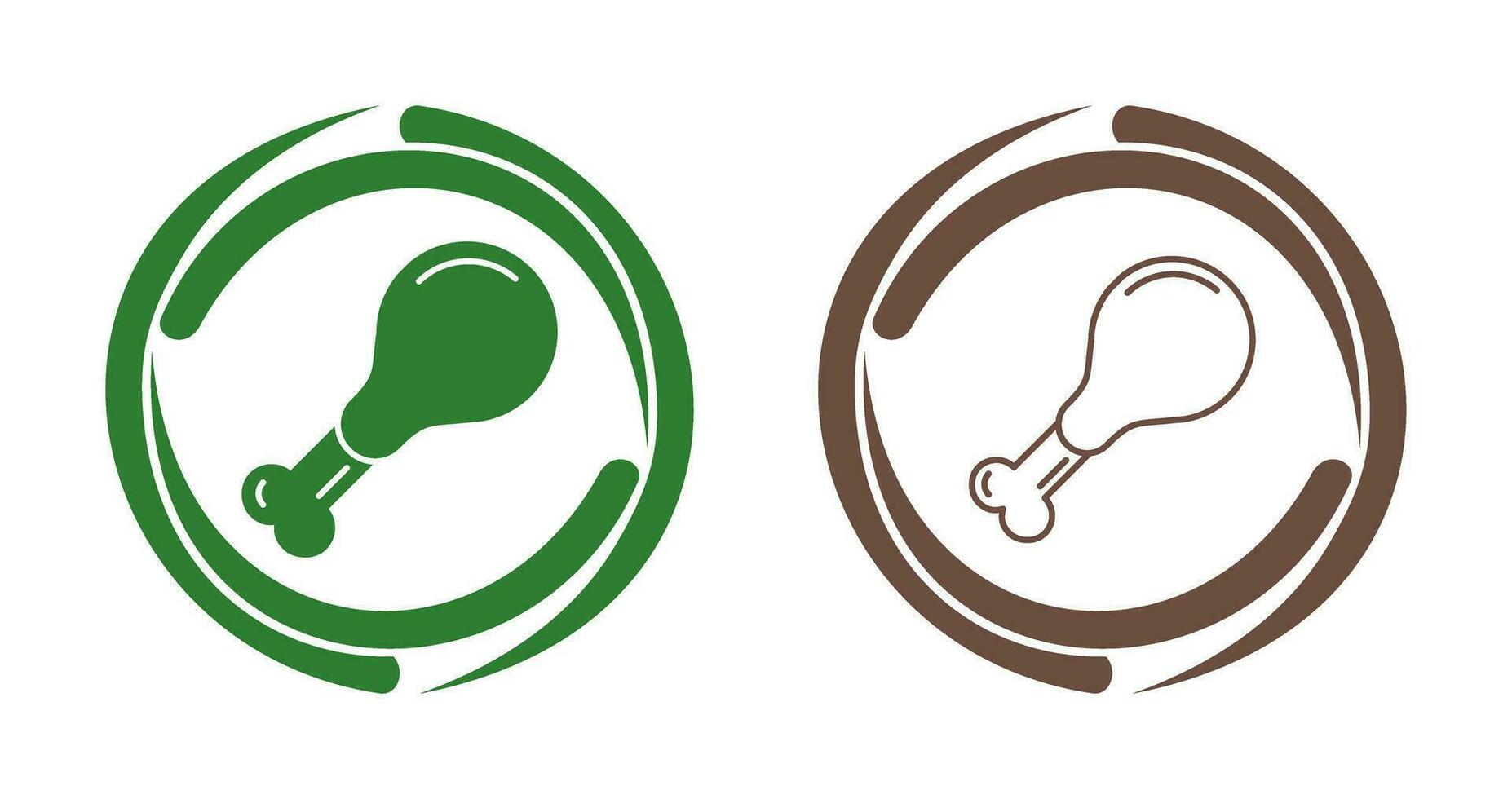 Chicken leg Vector Icon