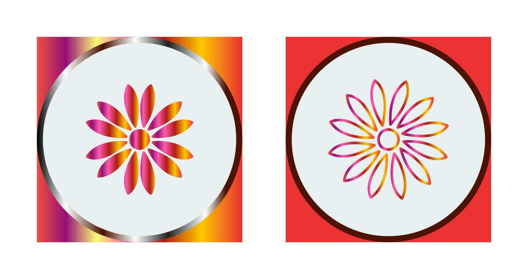 Unique Flower Vector Icon