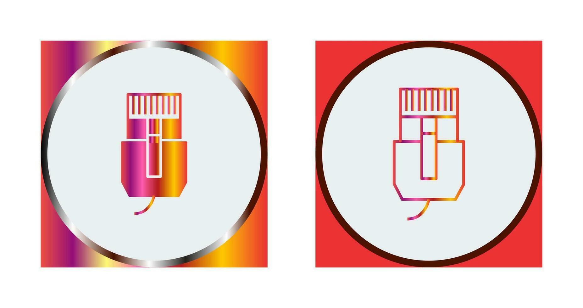 Unique Internet Cable Vector Icon