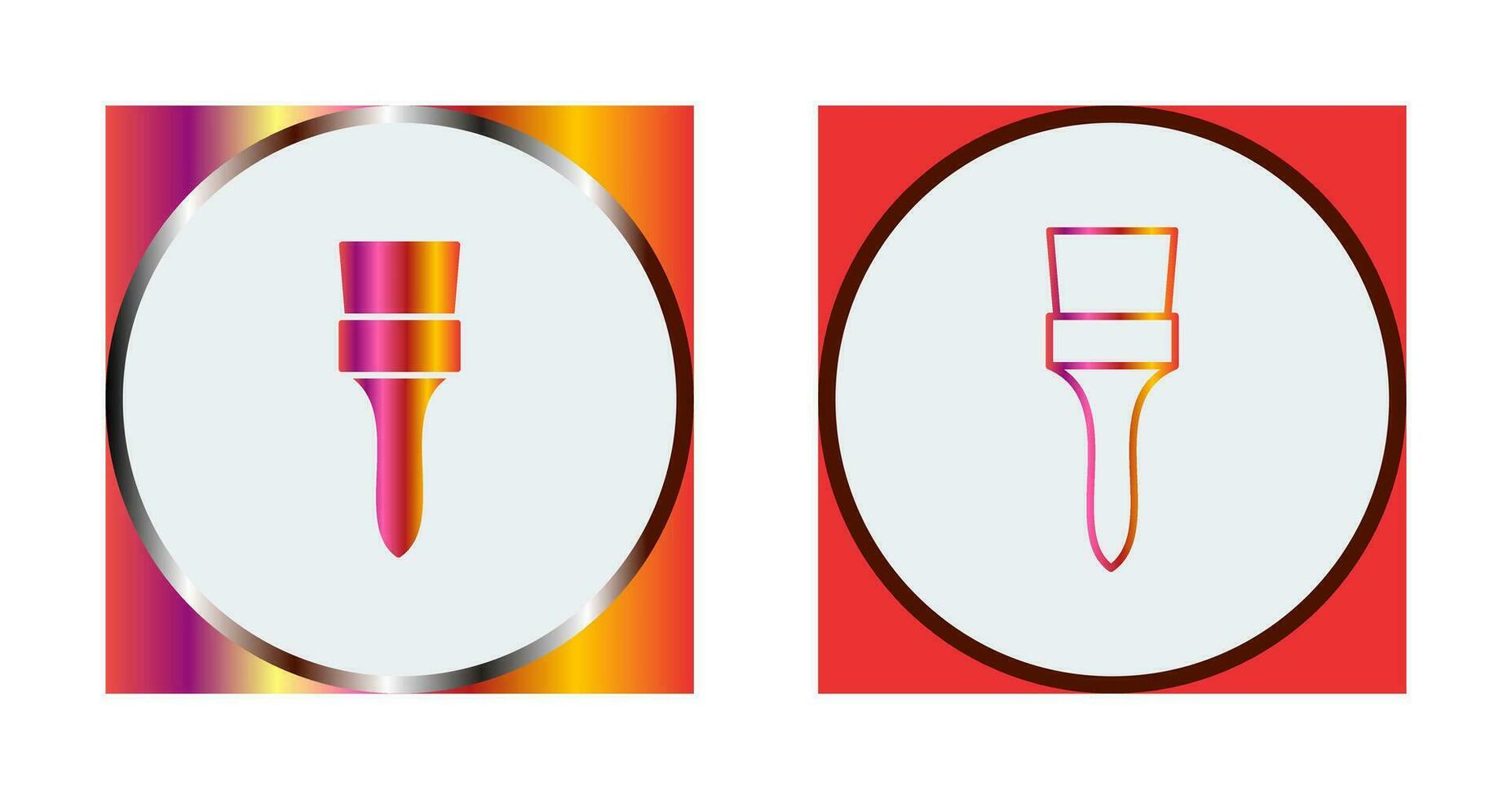 Unique Brush Vector Icon