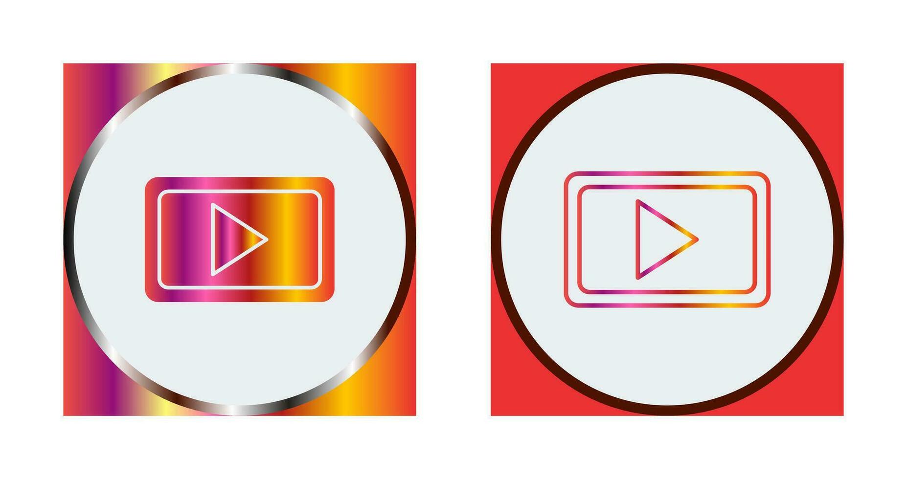 Unique Video Communication Vector Icon