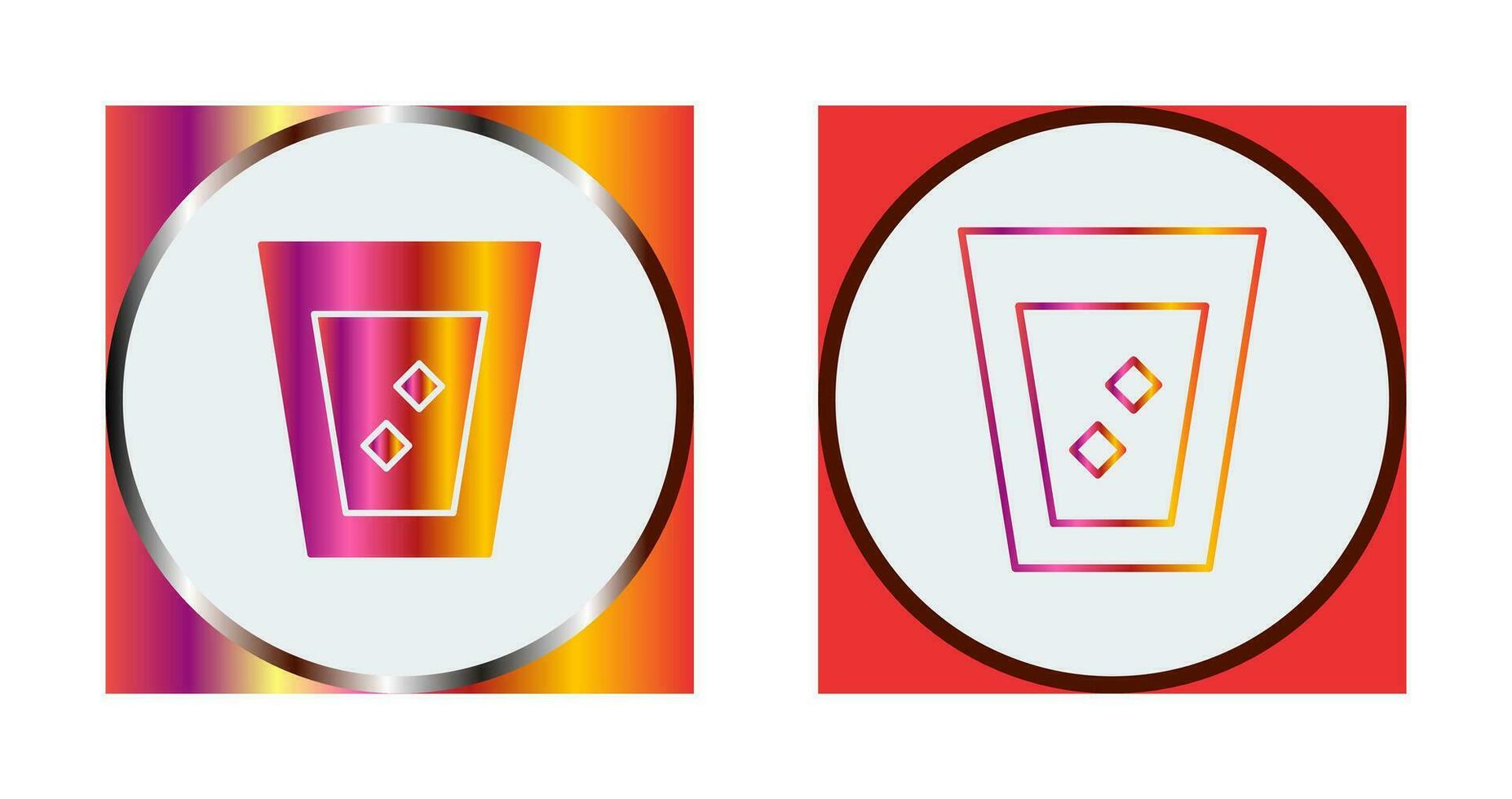 Unique White Russian Drink Vector Icon