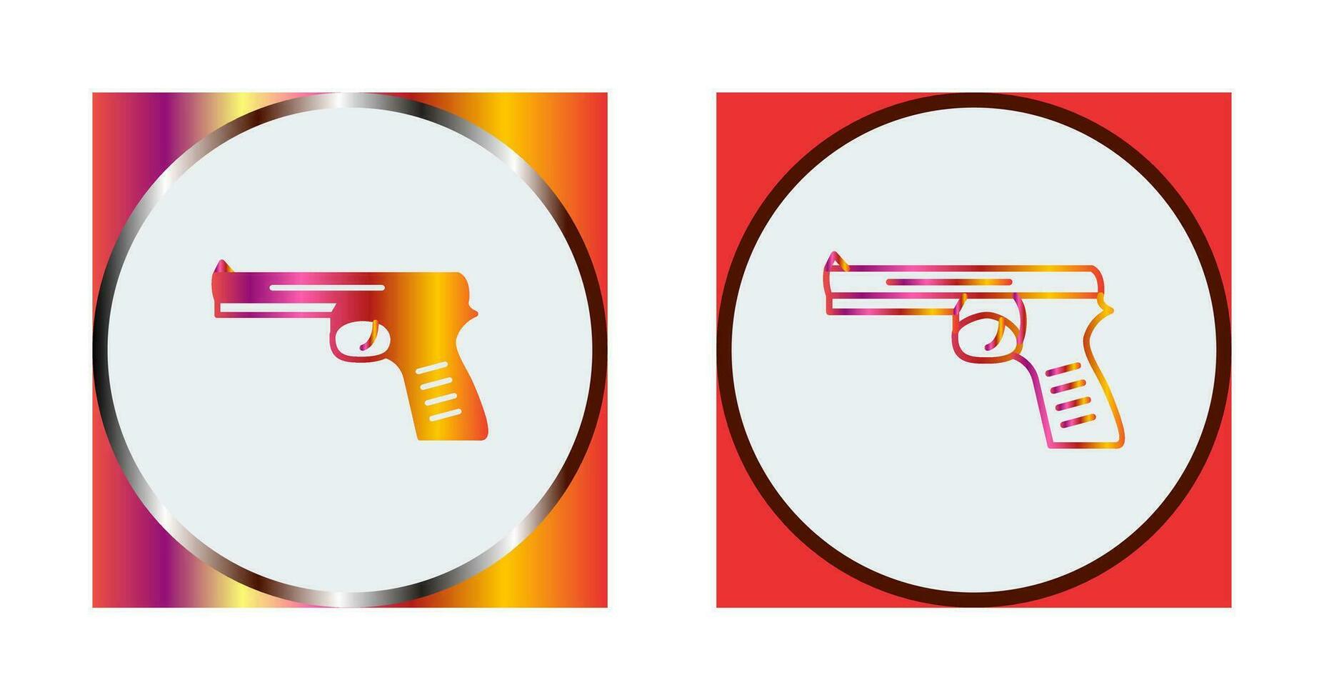 Unique Pistol Vector Icon