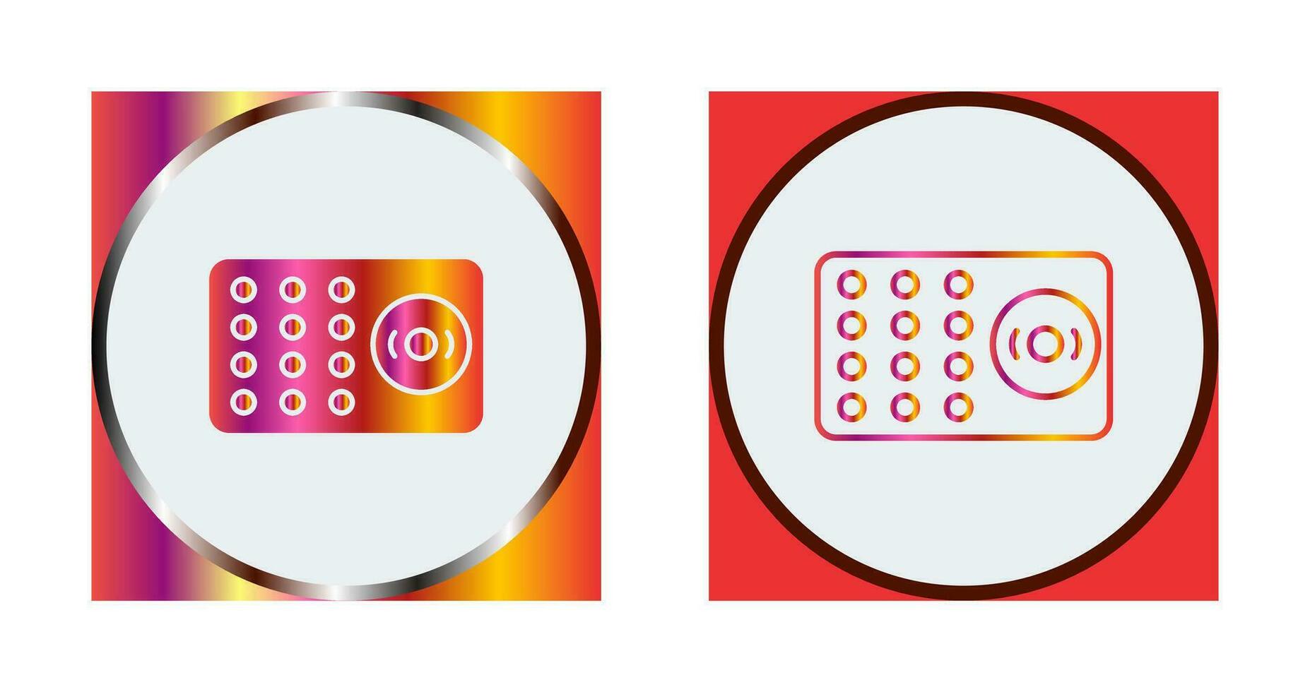 Unique Ring Alarm Vector Icon