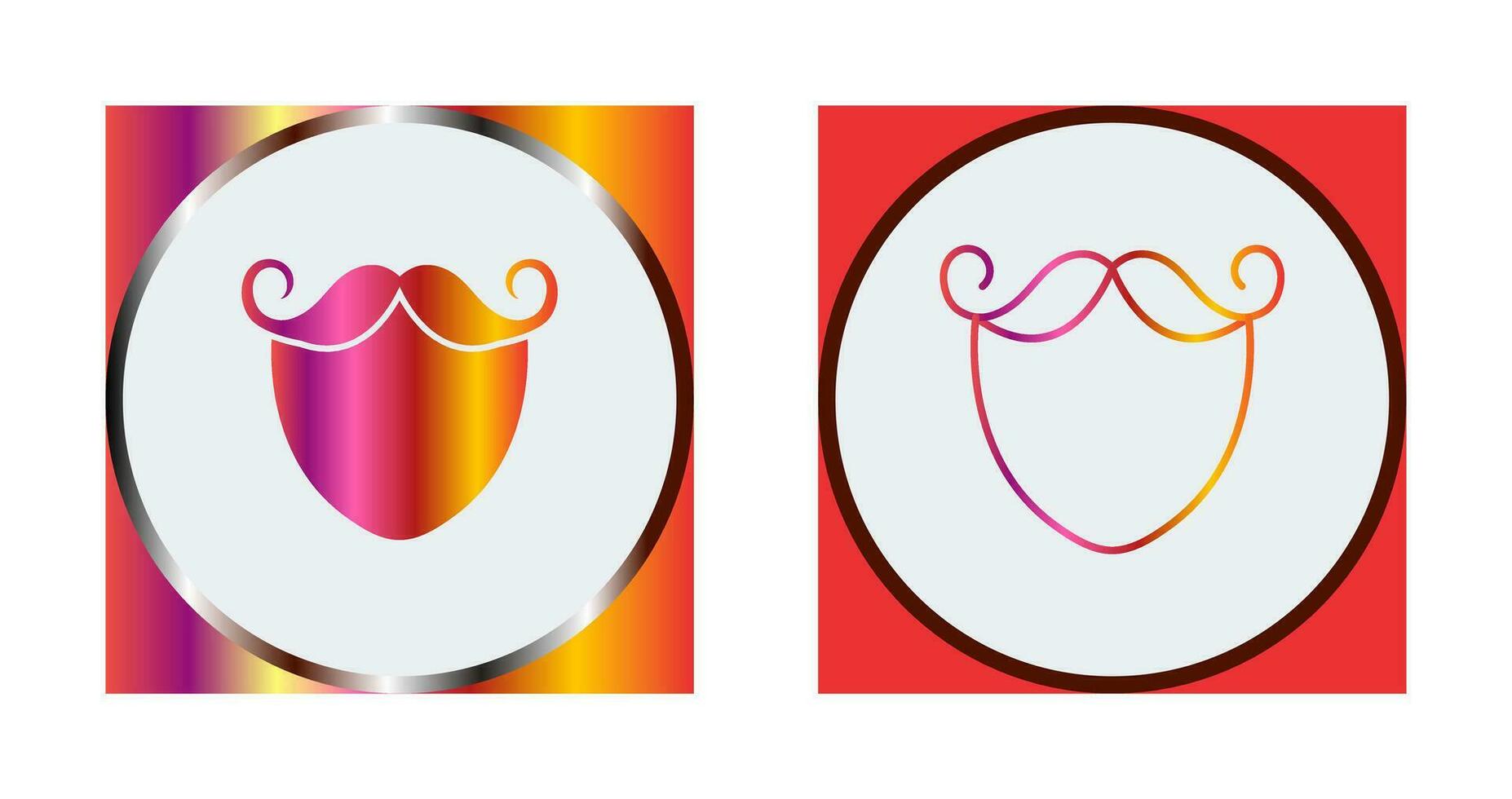 Beard and Moustache Vector Icon
