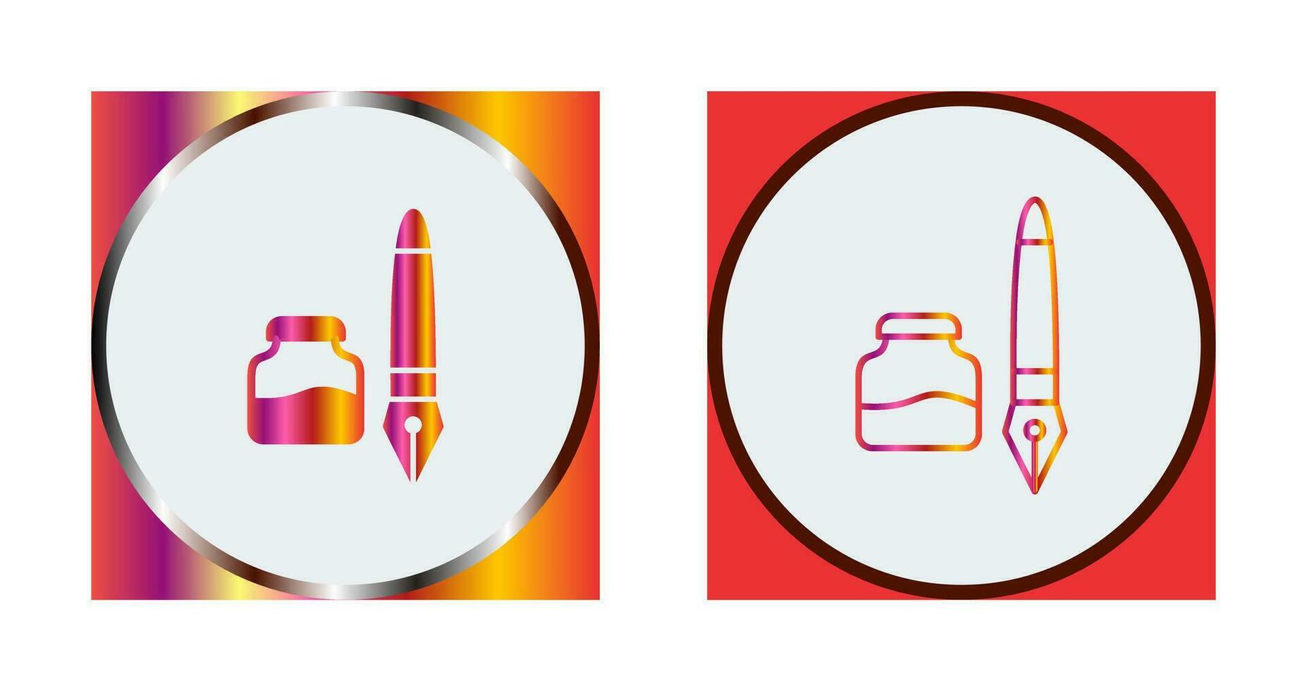 Ink and Pen Vector Icon