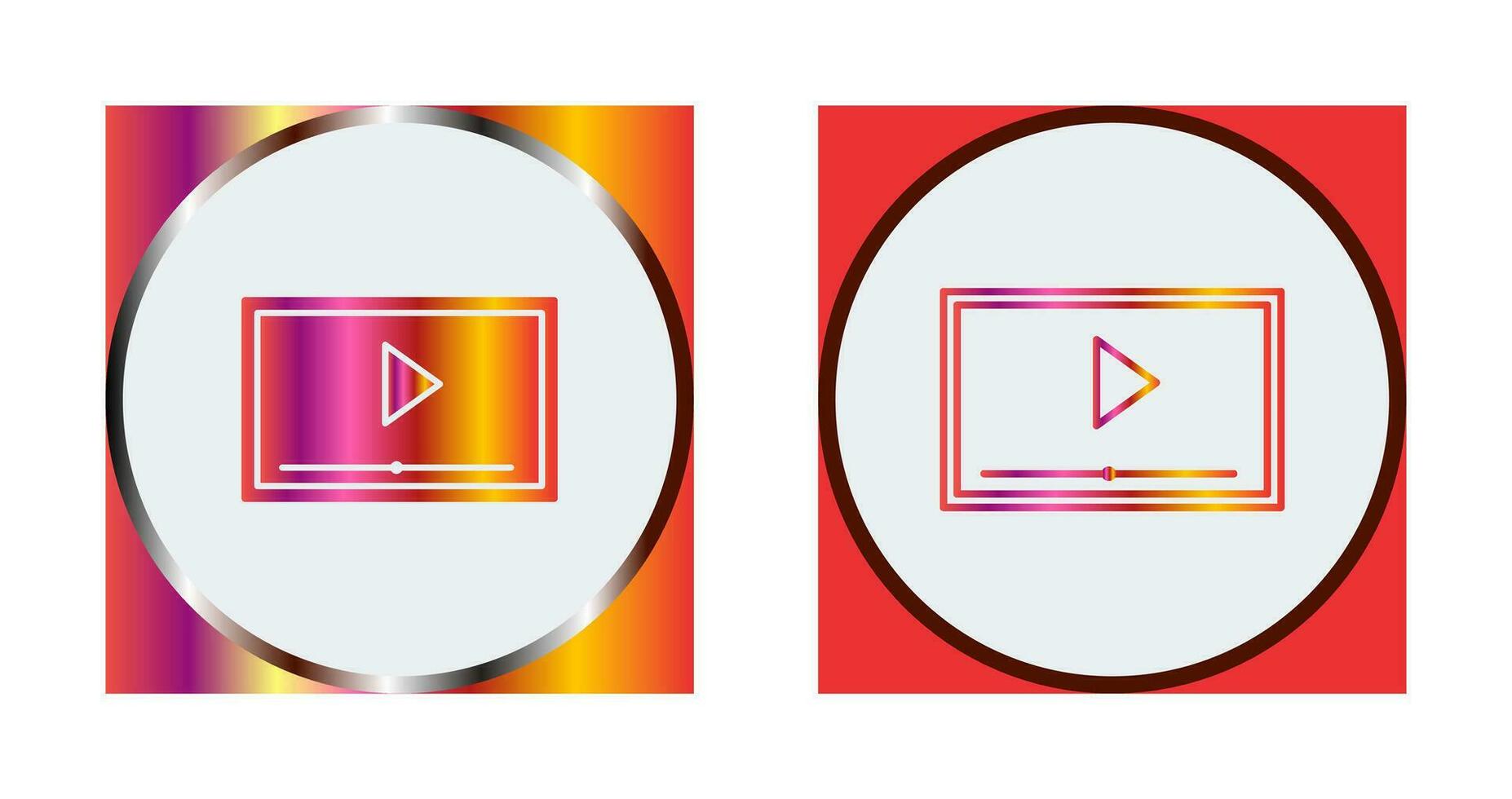 Video Screening Vector Icon