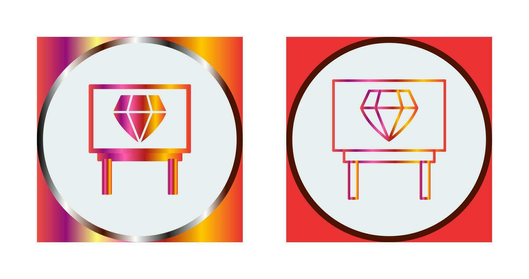 Diamond Exhibit Vector Icon