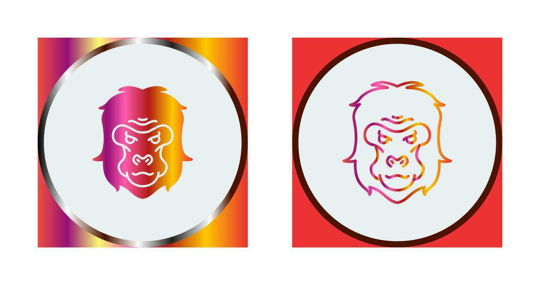 Gorilla Vector Icon