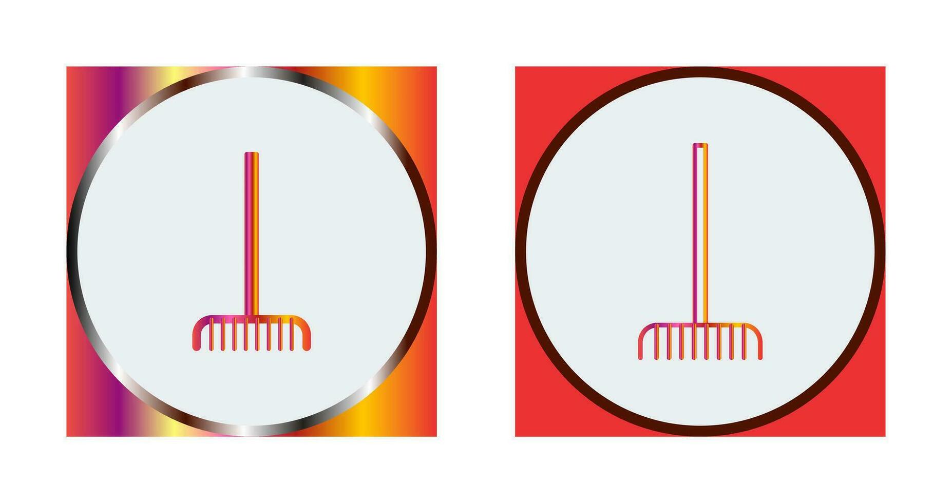 tenedor recogiendo hojas vector icono