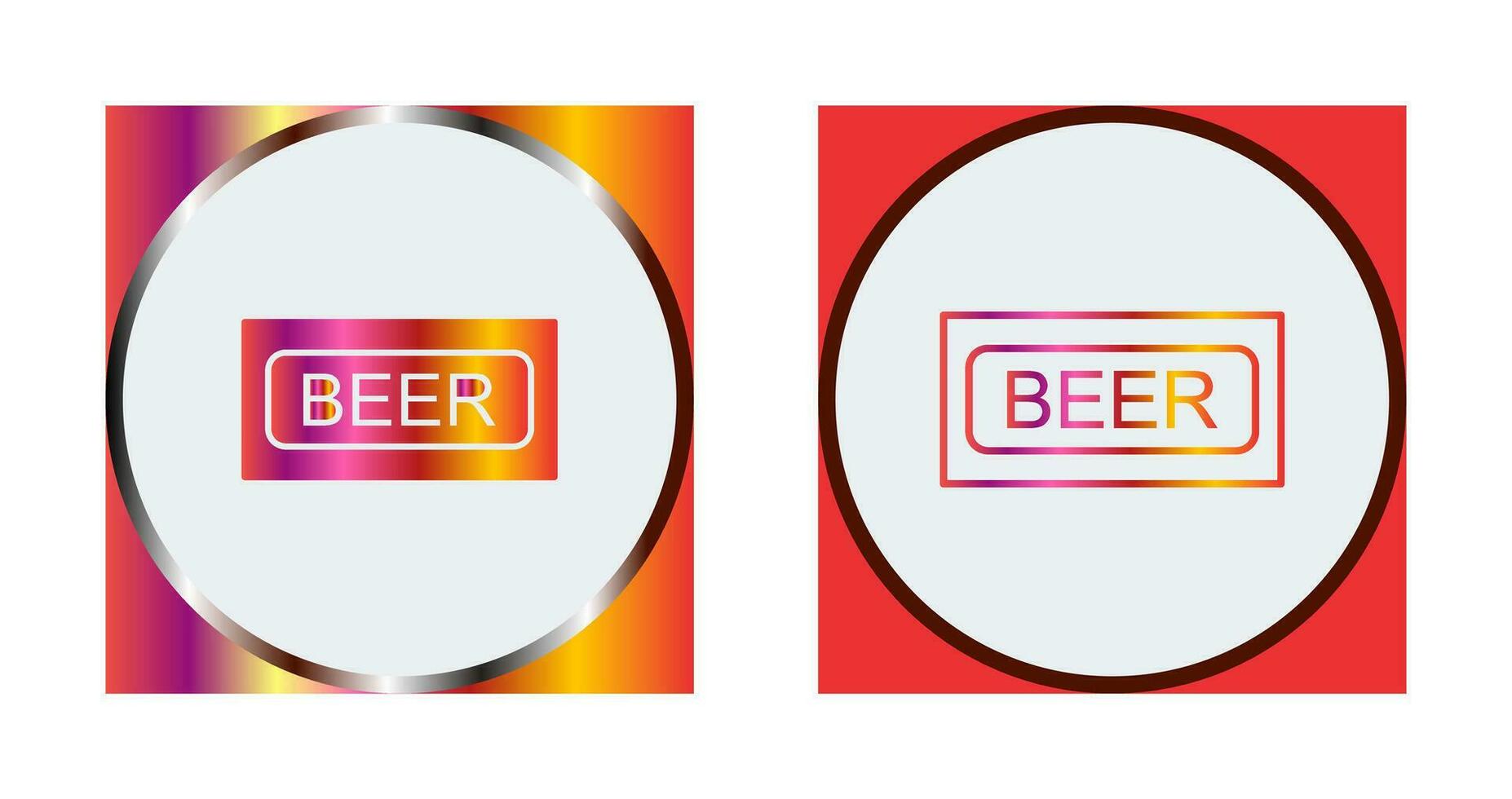 icono de vector de signo de cerveza