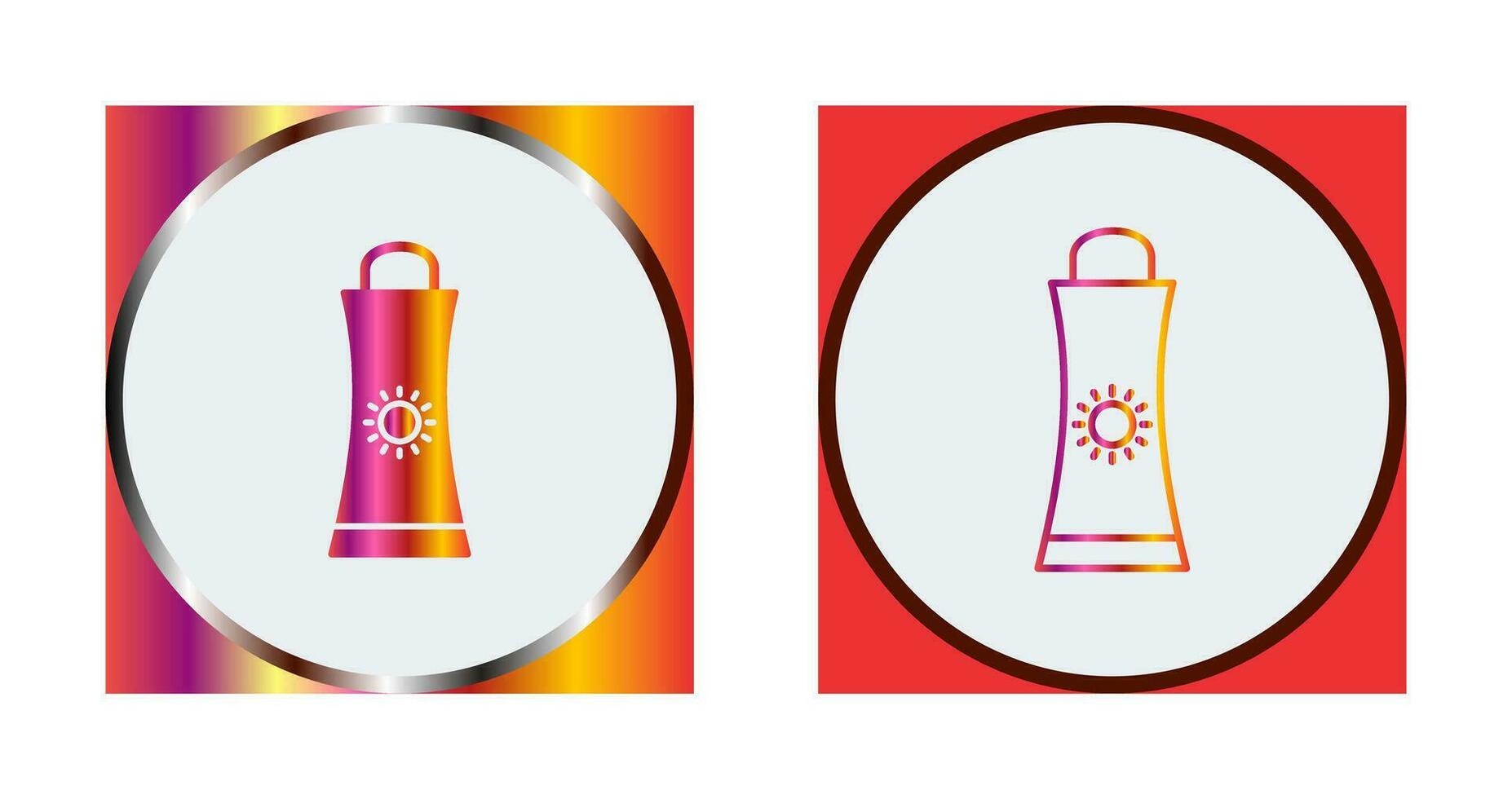 Sunblock Cream Vector Icon