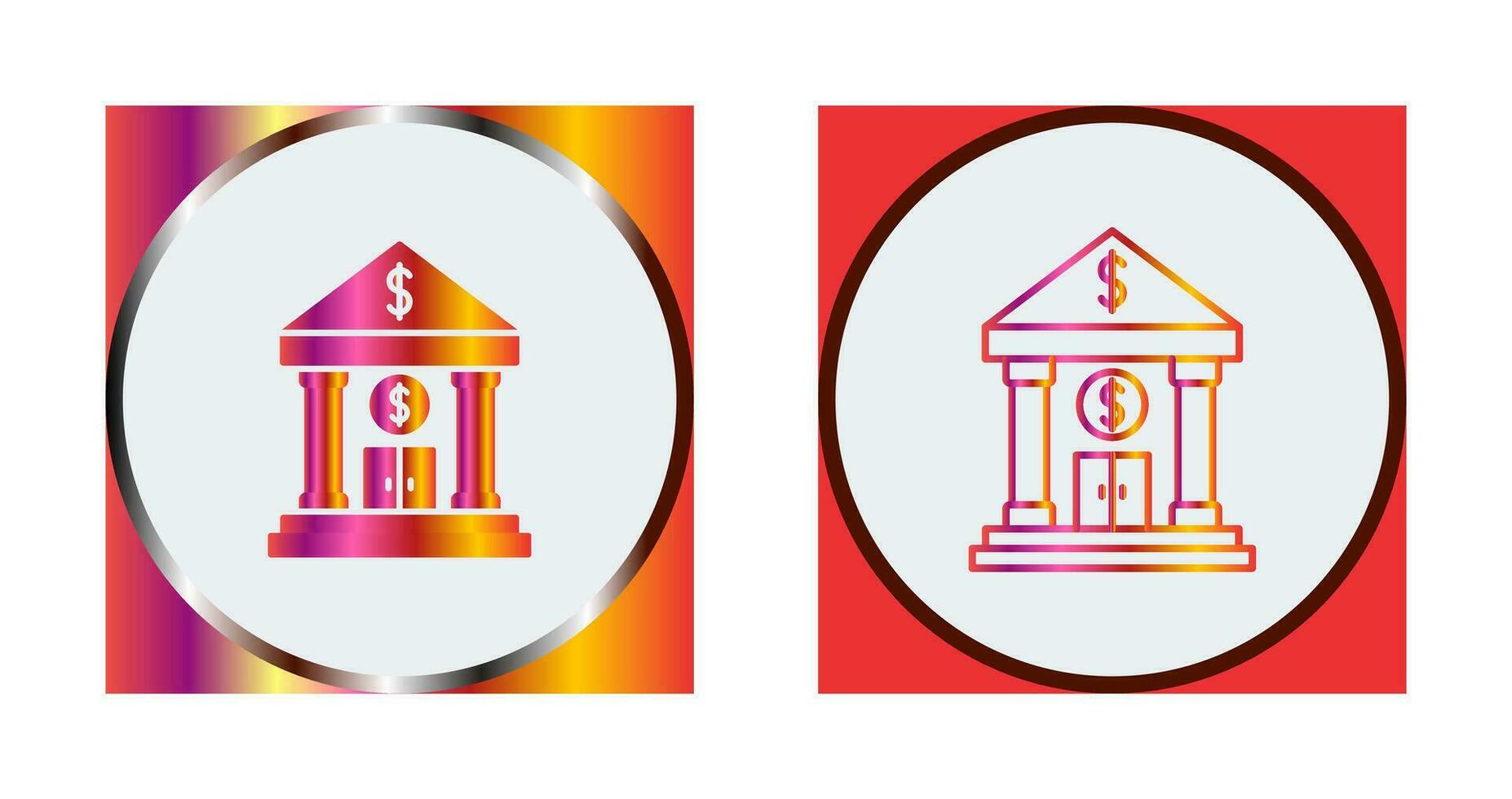 icono de vector de banco