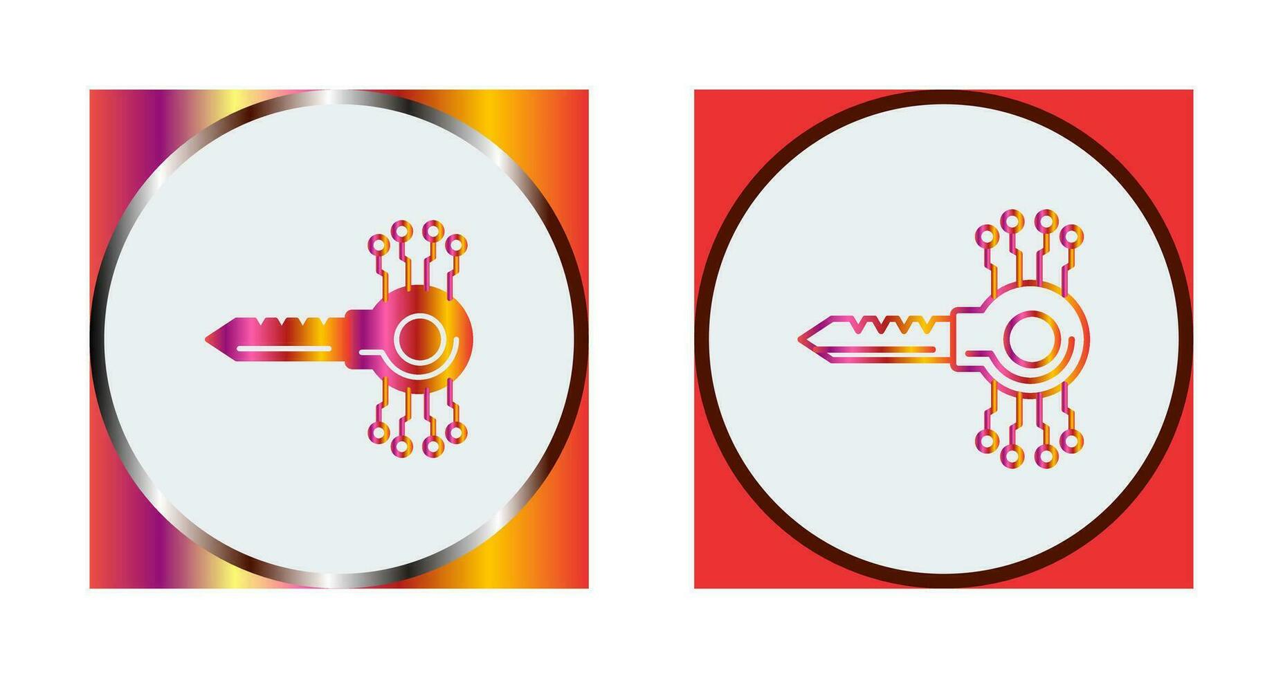 Key Code Vector Icon