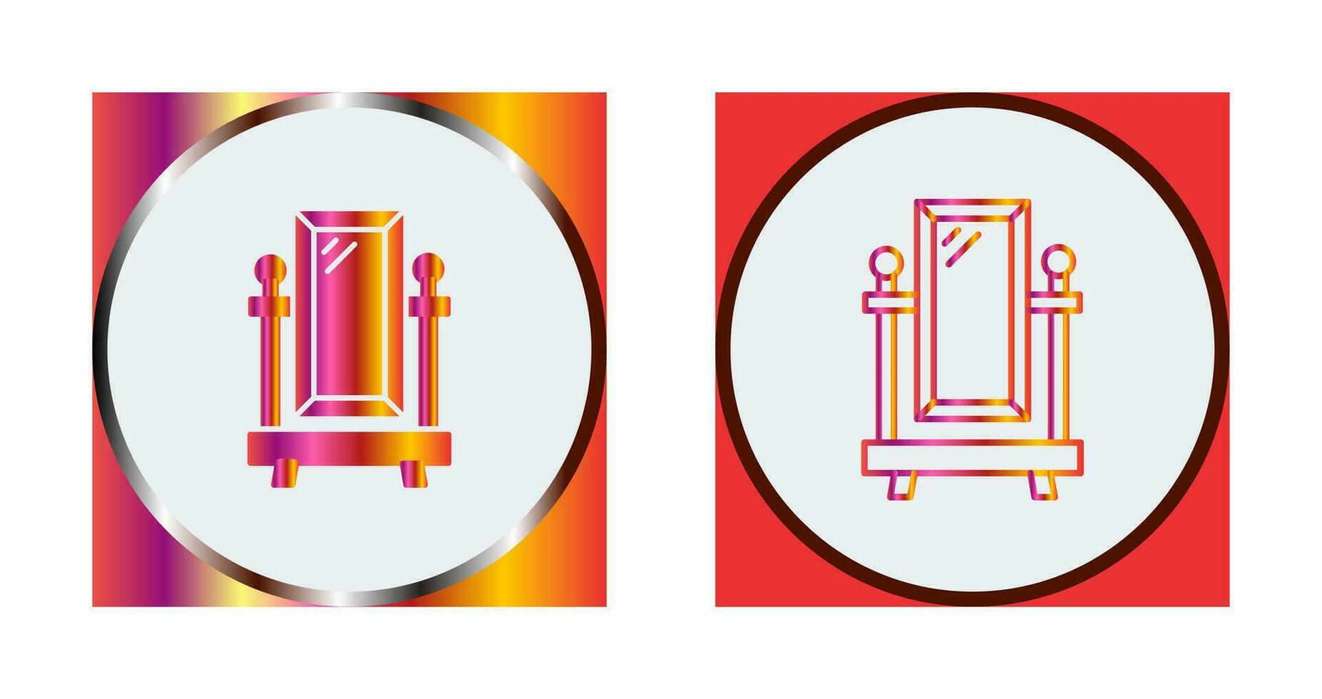 Floor Mirror Vector Icon