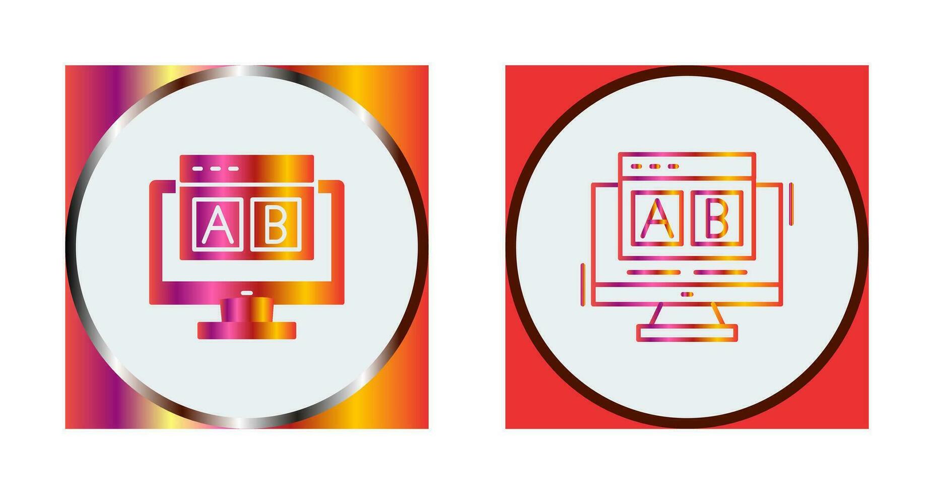 AB Testing Vector Icon